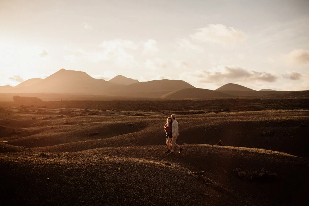 Séance engagement à Lanzarote, Canaries.