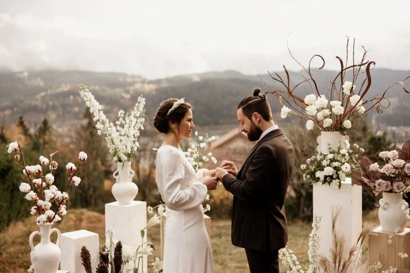 Inspiration : Un mariage hivernal en montagne