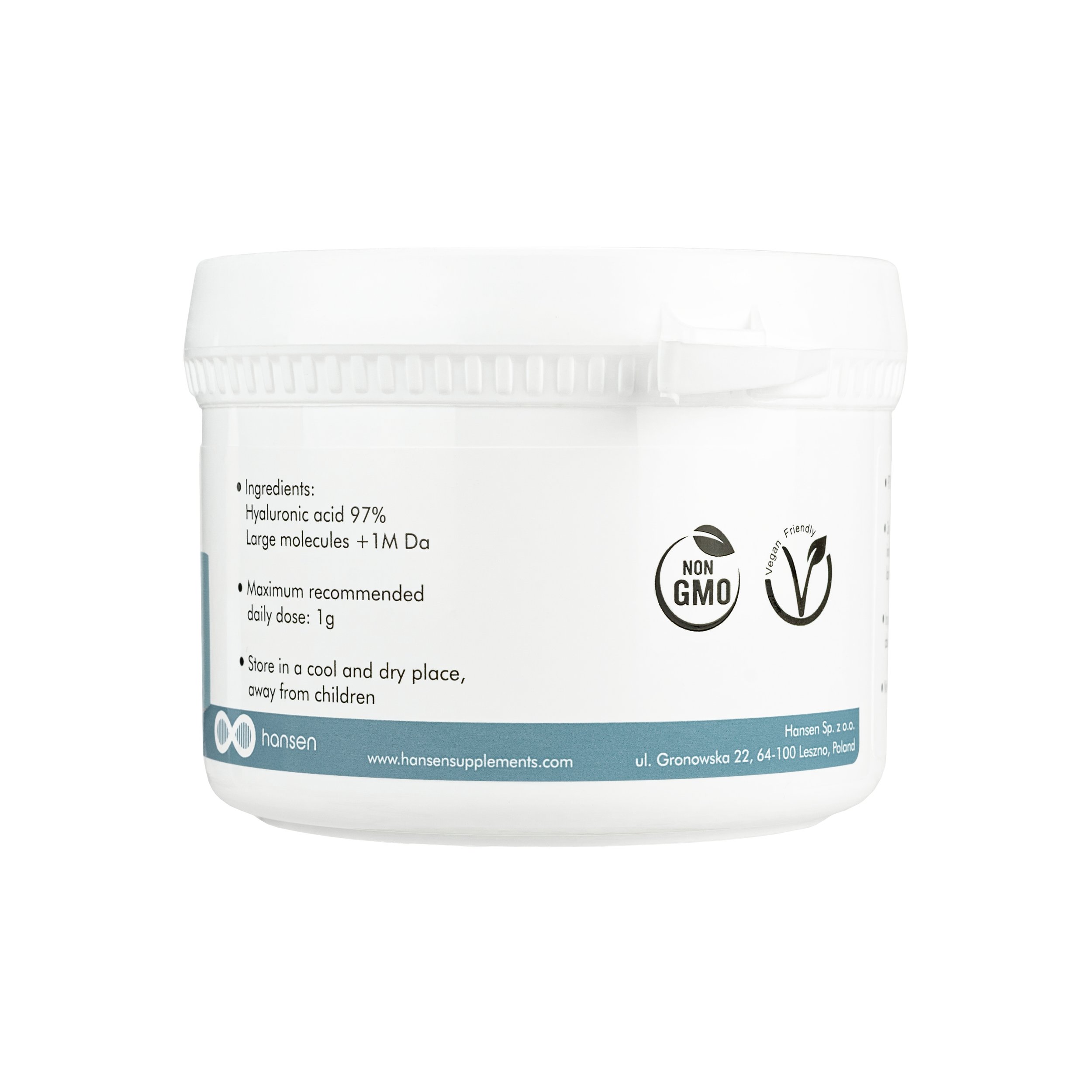 Hyaluronic Acid. 97 pure. — Hansen Supplements Pure NMN, Resveratrol