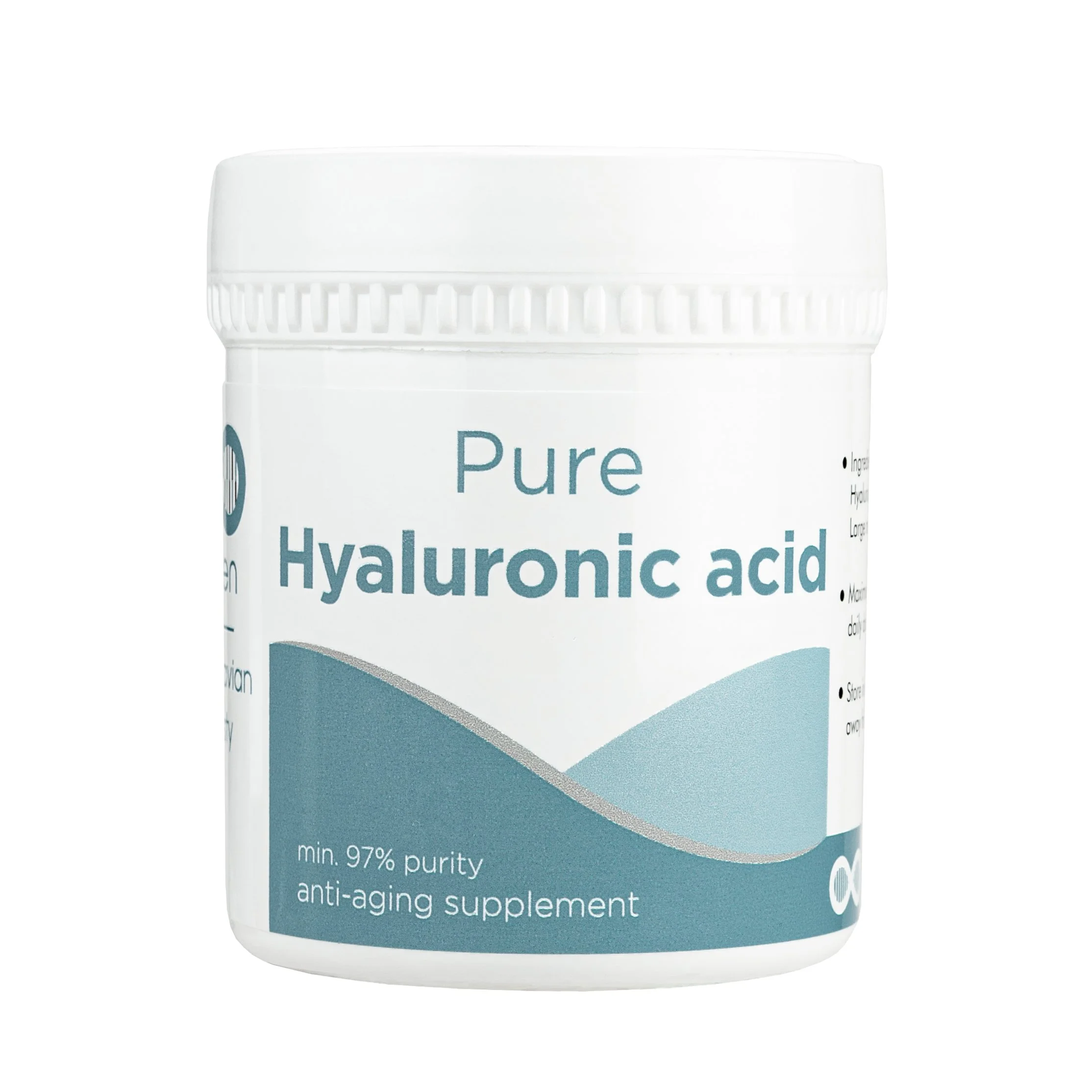 Hyaluronic Acid. 97 pure. — Hansen Supplements Pure NMN, Resveratrol, TMG, Berberine