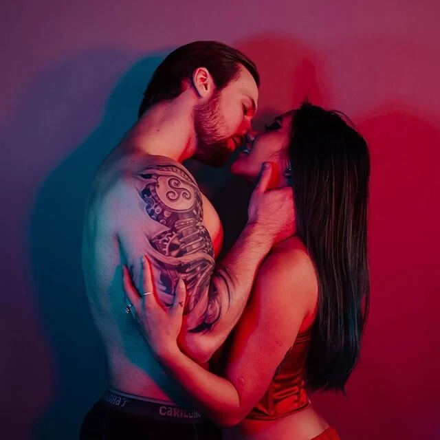 Finally got back into the studio for some gel light couples boudoir. @hxc_309 &amp; @andrew_graham7 never hold back.

More to come in the next few days!

www.alchemybabes.com
Alchemy Weddings @alchemyandfilm

#feelsexy #giftforhusband #womensgroup #s