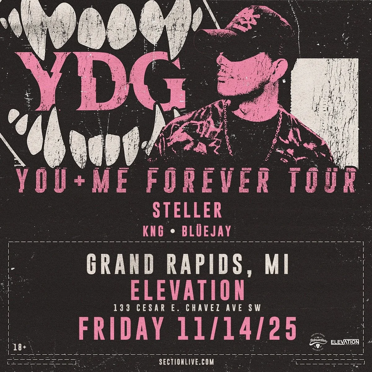 next monthhhhh so stoked to be supporting @itsydg at @sectionlive with @stellersounds and @bluejaydubs 

got a ton of ID&rsquo;s I&rsquo;ve been working that I can&rsquo;t wait to rip

link in my bio for my ticket link 🎫🎫🎫🎫