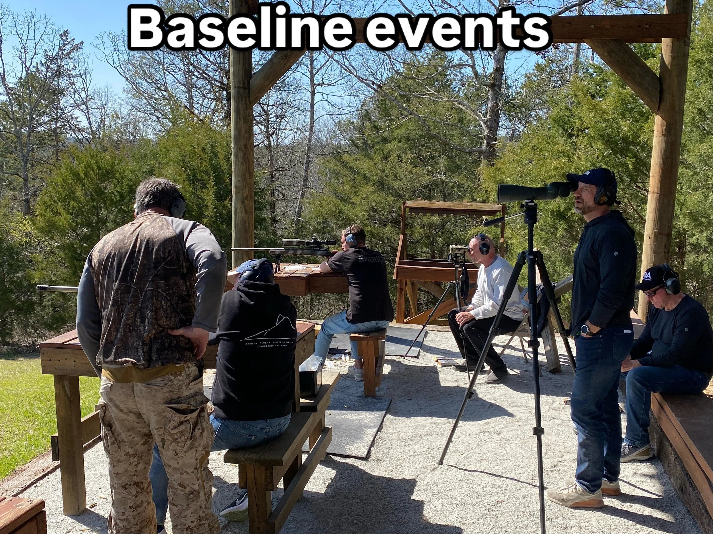 Baseline group shooting sniper rifles