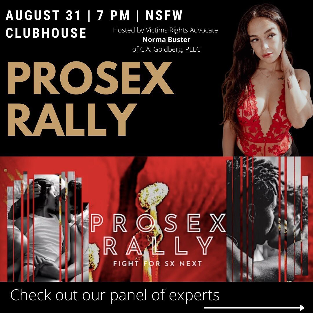 Couldn&rsquo;t be more honored and excited to be hosting the #PROSEX Rally at @wearethensfw in Soho this Wednesday Aug 31 at 7 pm.
Link in bio for tickets (suggested donation)

#PROSEX is all about protecting the rights of the sexually explorative. W