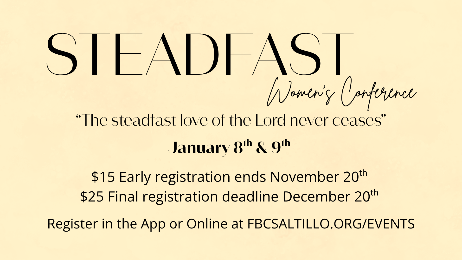 Steadfast Women’s Conference