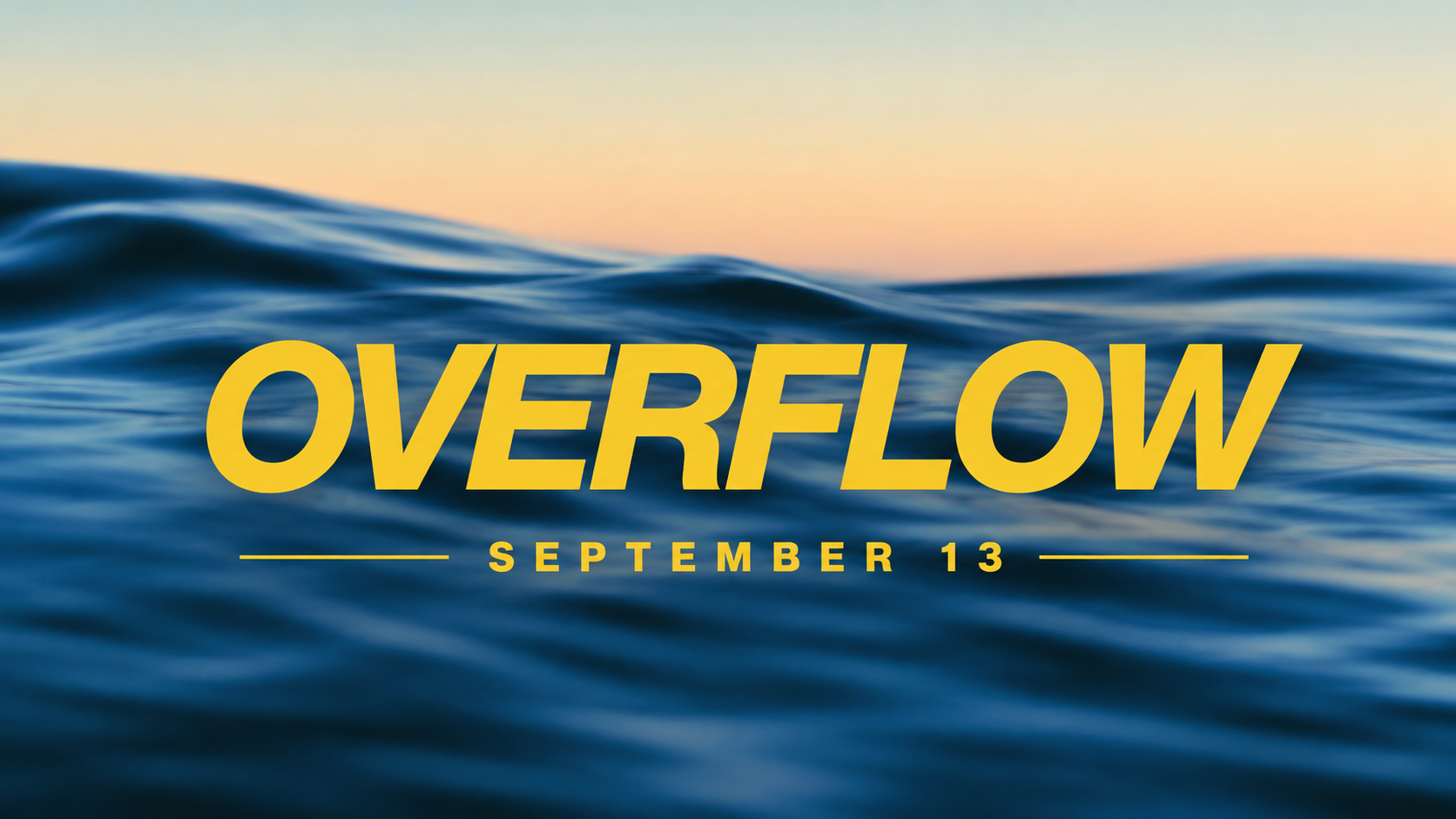 Overflow Sunday
