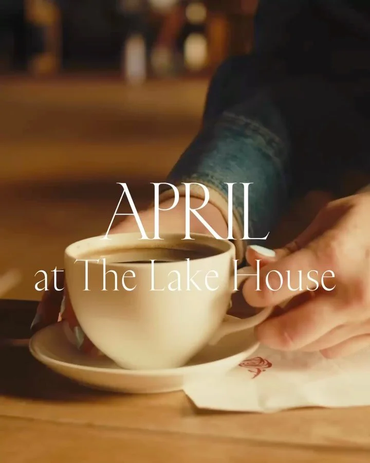 Here&rsquo;s what your April trip to The Lake House could look like. Share this with someone you want to spend a cozy weekend with. 🤍