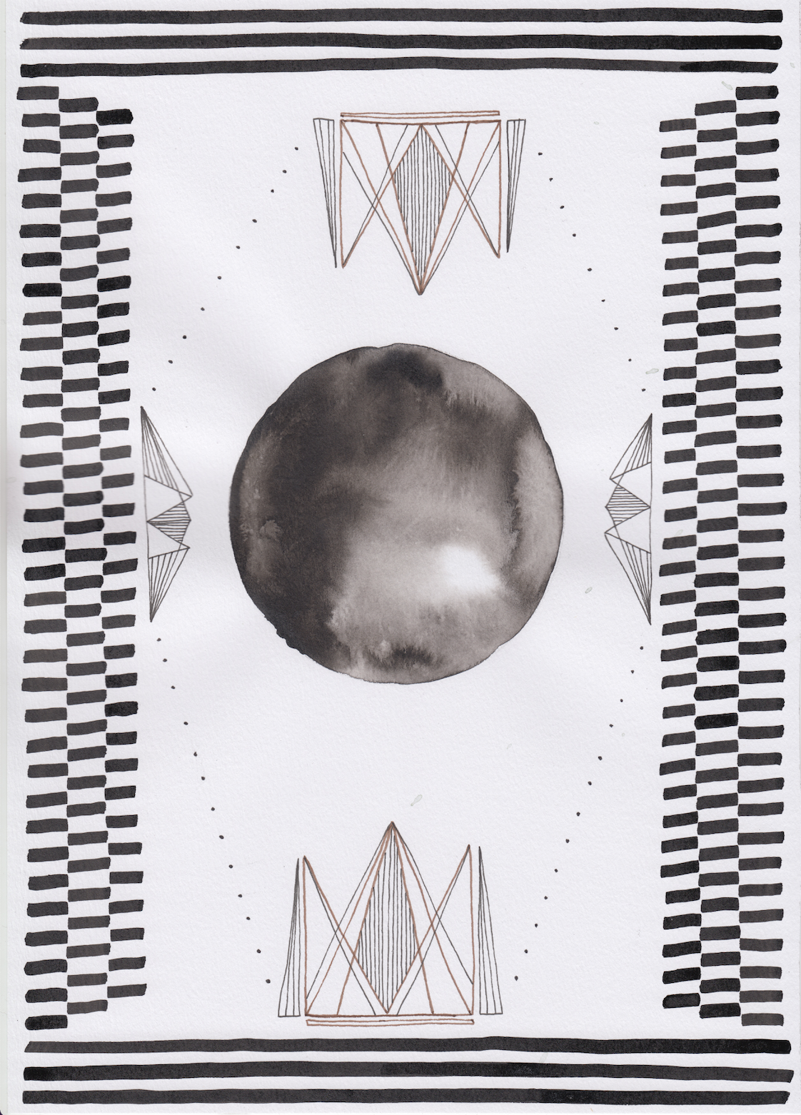 Atom II - 
A4,
Ink and pen on paper - 

55.000kr
