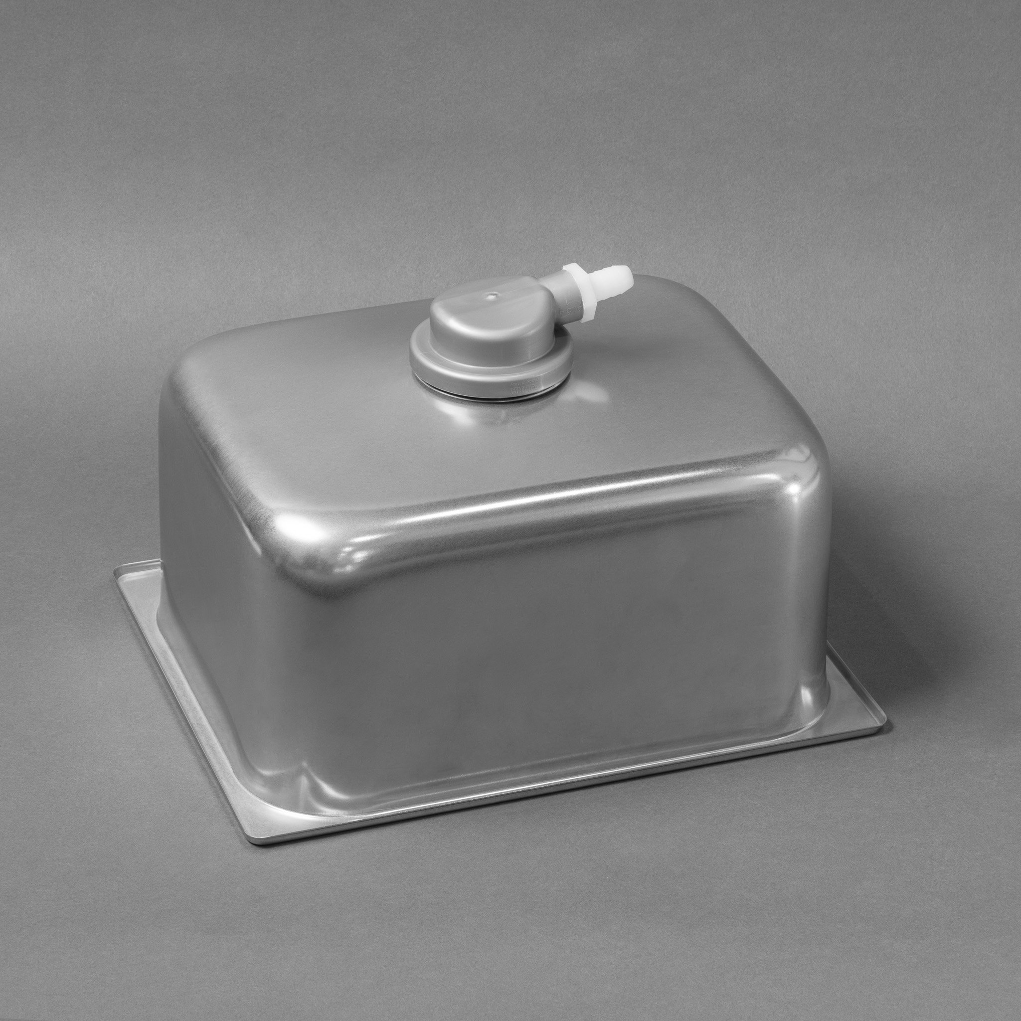 Stainless Steel Coffee Cart Sink with Drain Connection.jpg