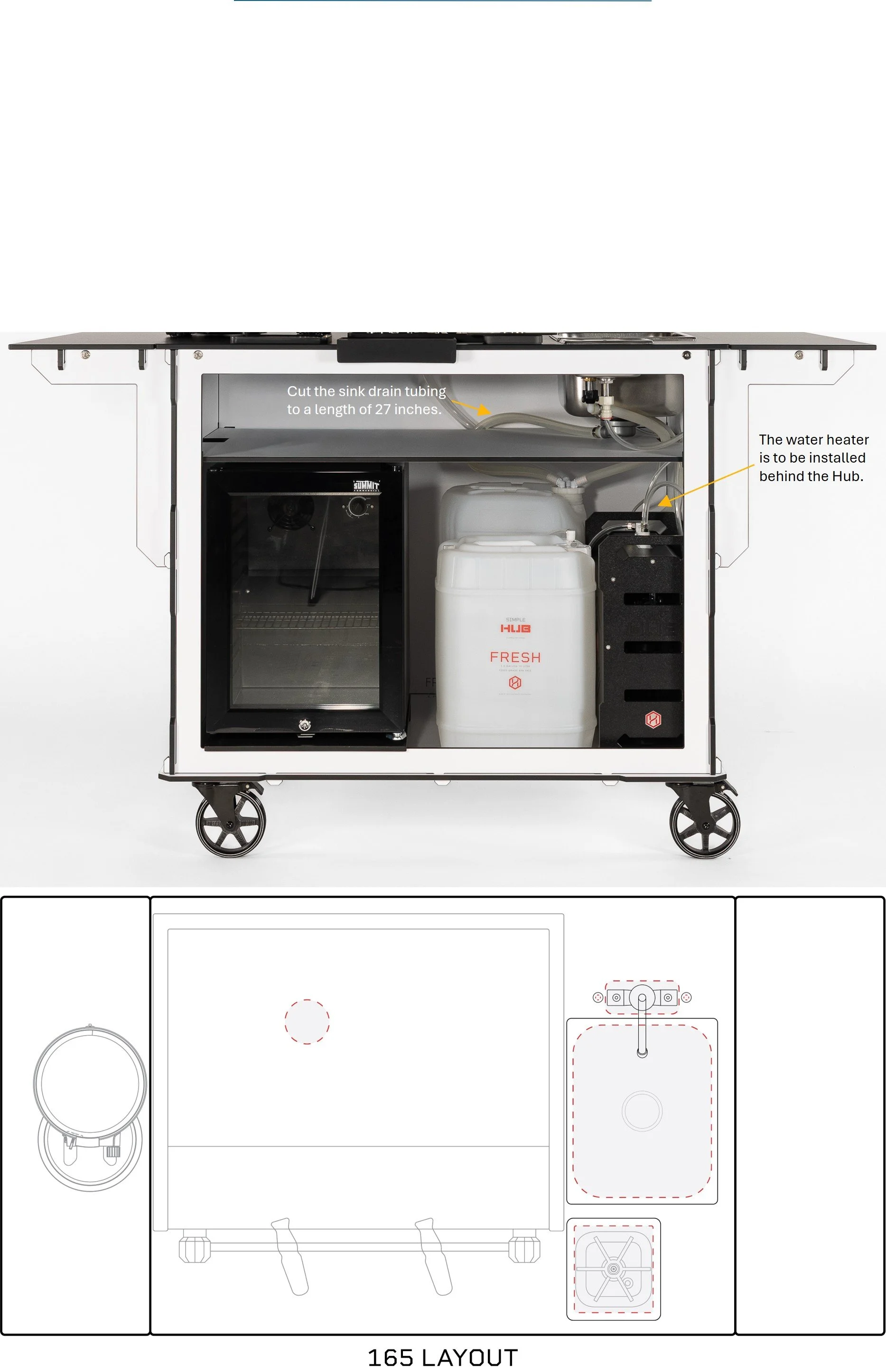 165 Coffee Cart Layout and Setup Guide.