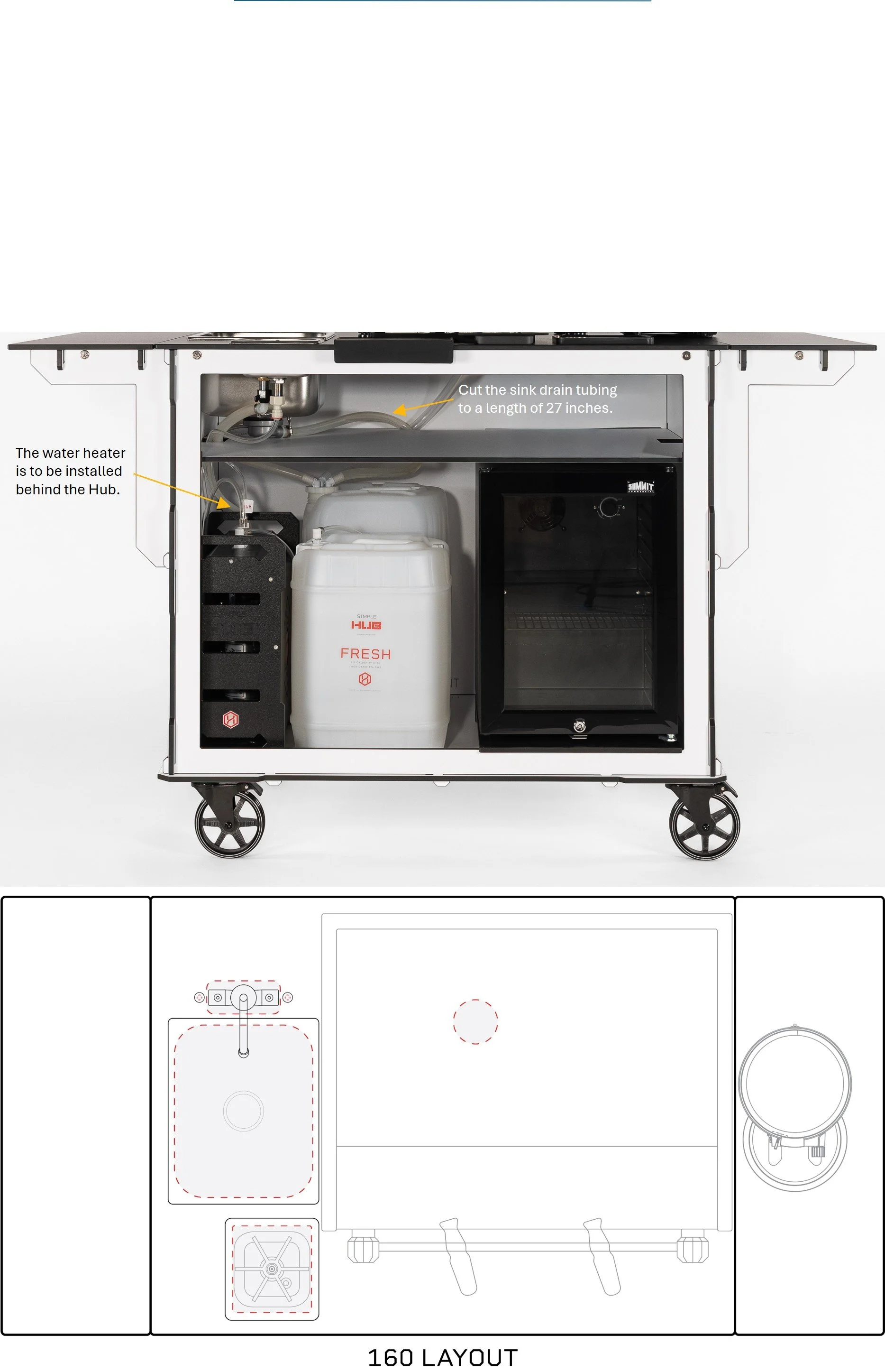 160 Coffee Cart Layout and Setup Guide.