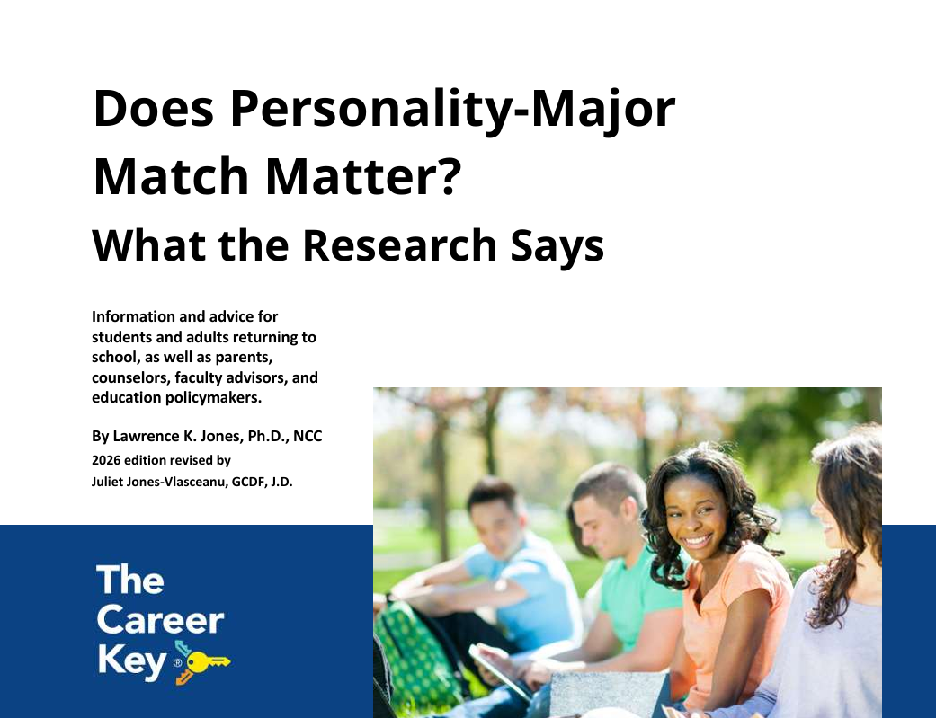 Cover of Personality College Major Match Report download