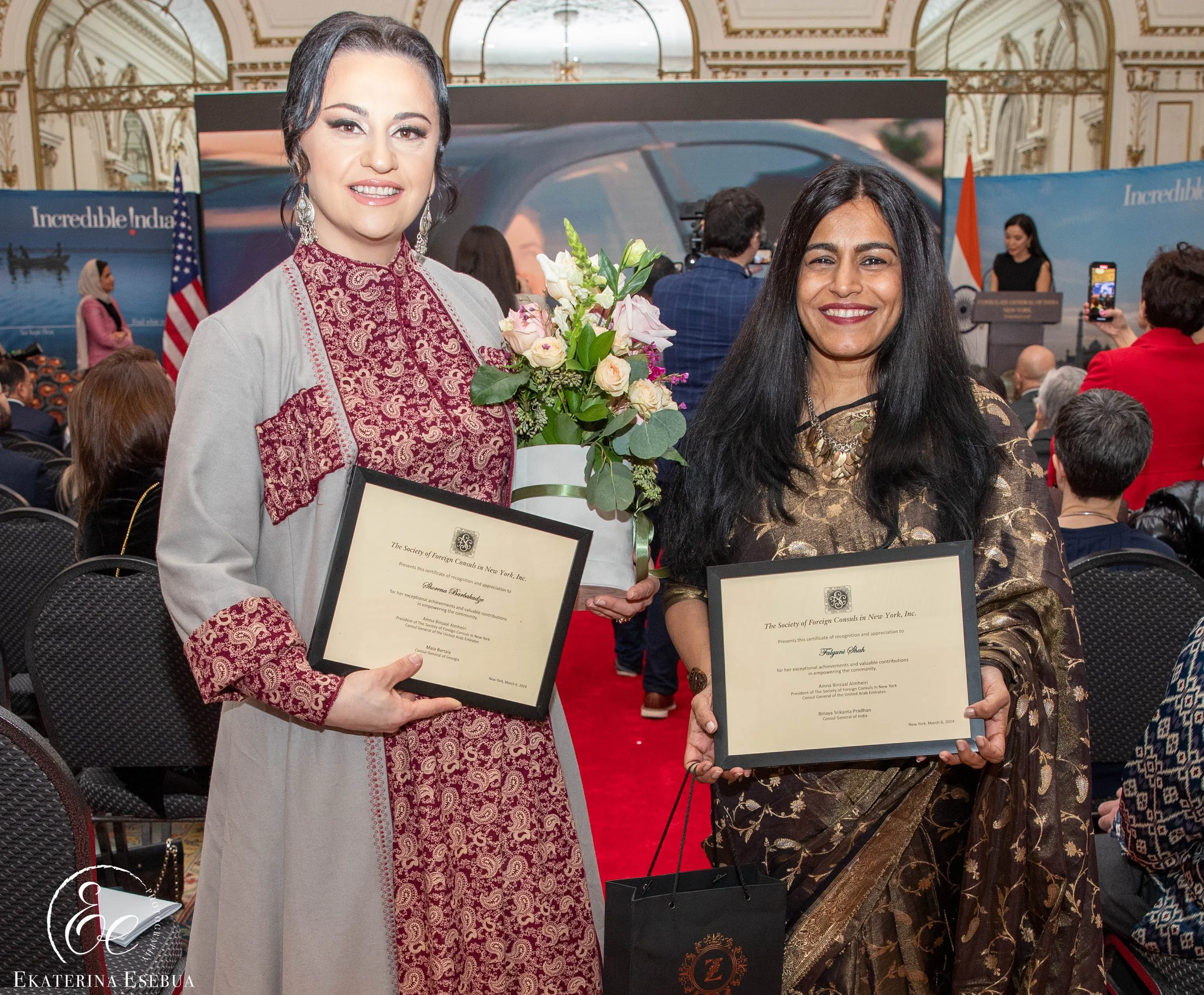 International Women's Day award ceremony event coverage in New York by Ekaterina Esebua