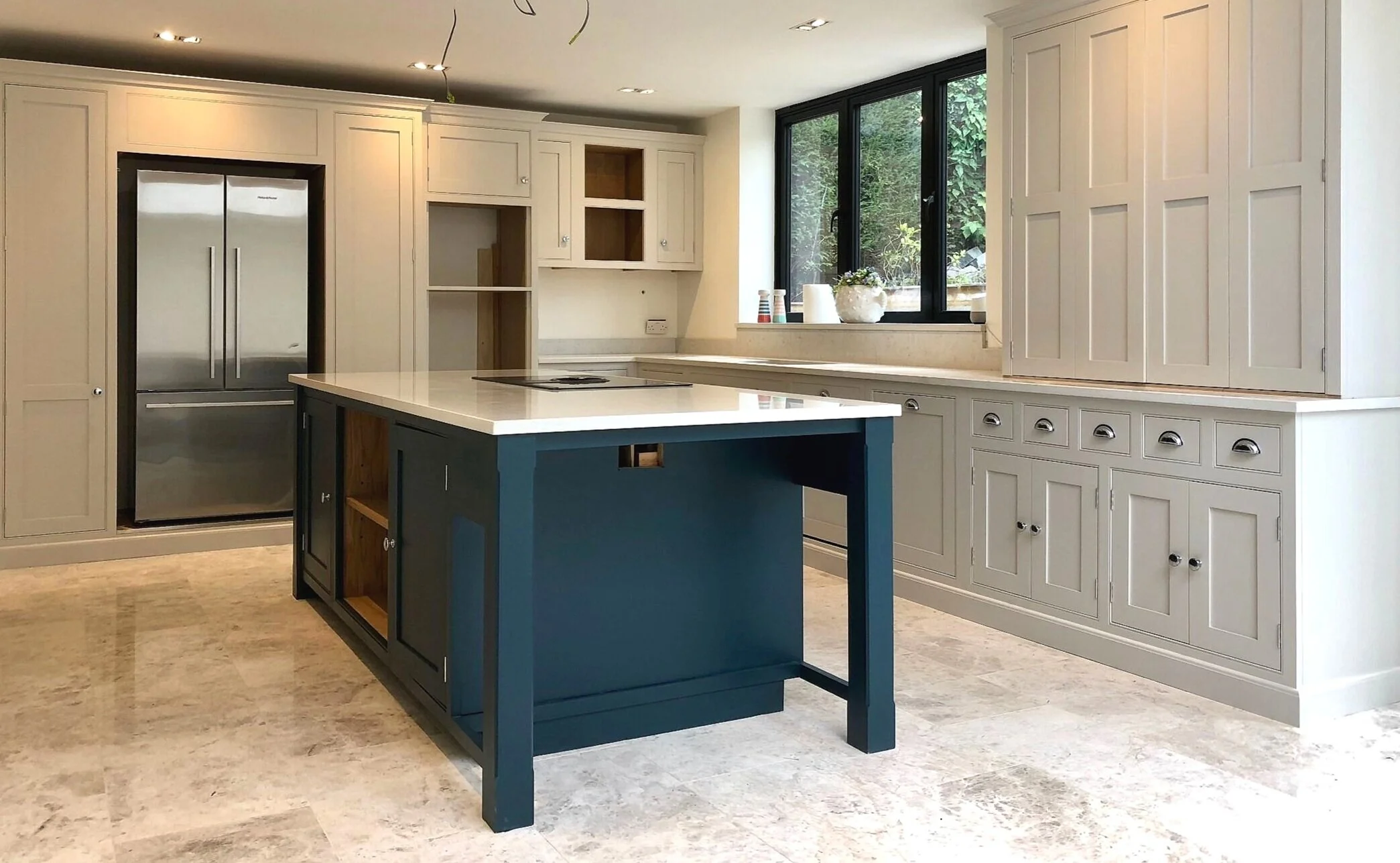 Solid tulipwood kitchen in Guildford, Surrey