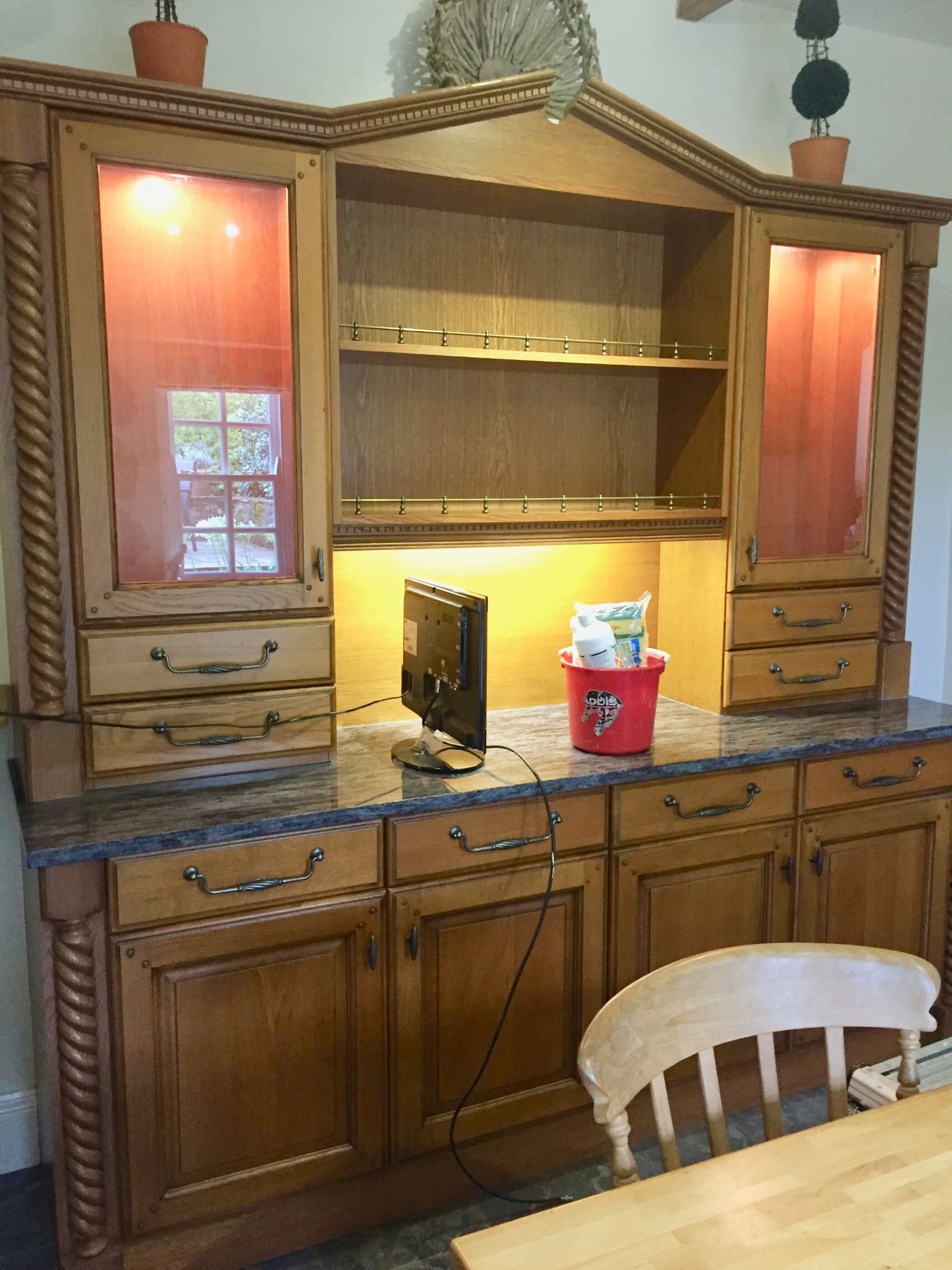 9a North Yorkshire, oak dresser before transformation.jpg