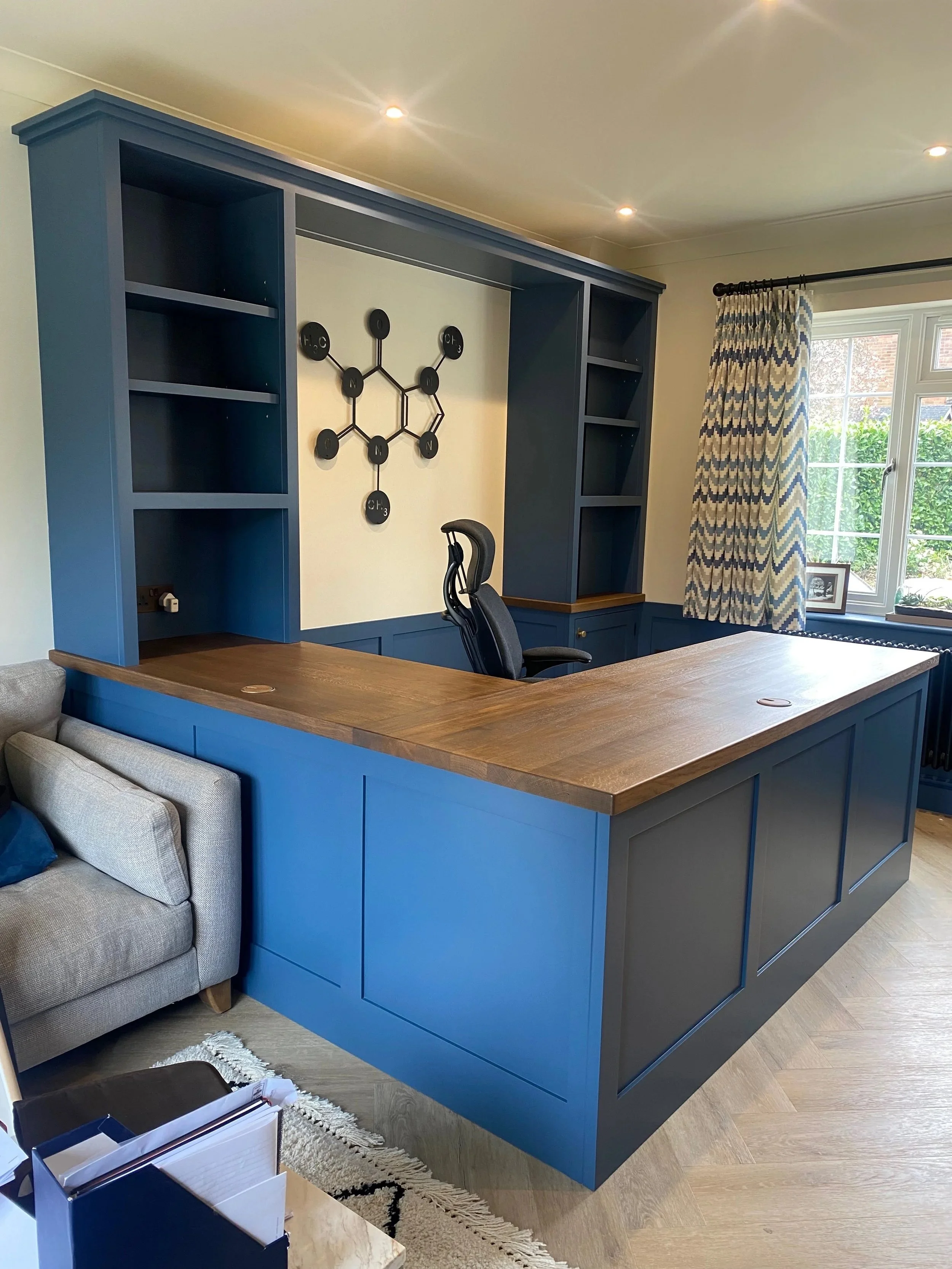 A study by Higham Furniture hand painted in Little Greene 