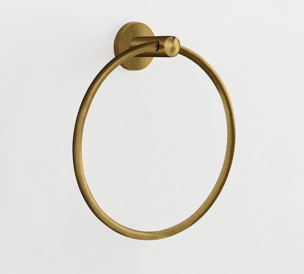 Pottery Barn Linden Brass Towel Ring