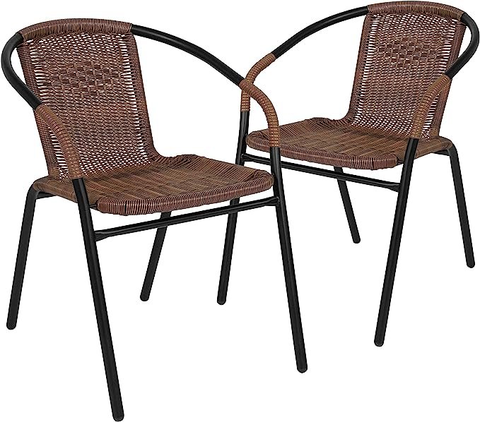Set of 2 Wicker Chairs