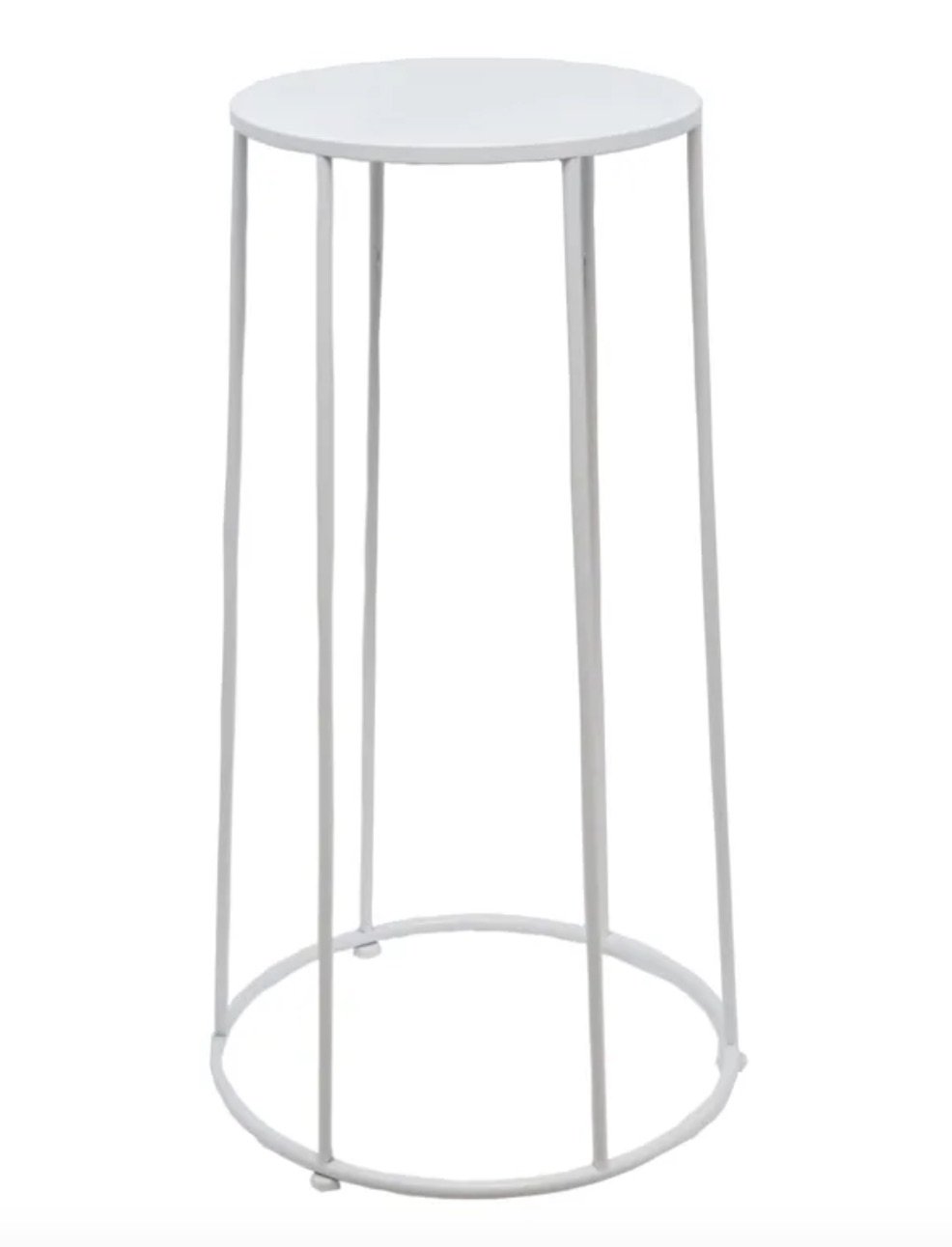 White Plant Stand Table