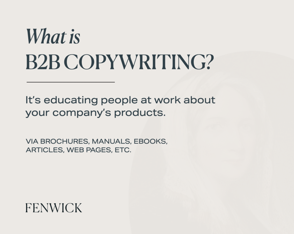 What is B2B copywriting? — Fenwick