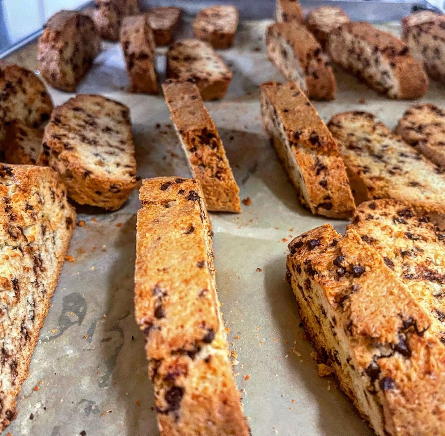 Fresh made chocolate coconut biscotti ready to go!  Yummy 😋 #homemade #biscotti #madewithlove #goodlife #goodlifemendo