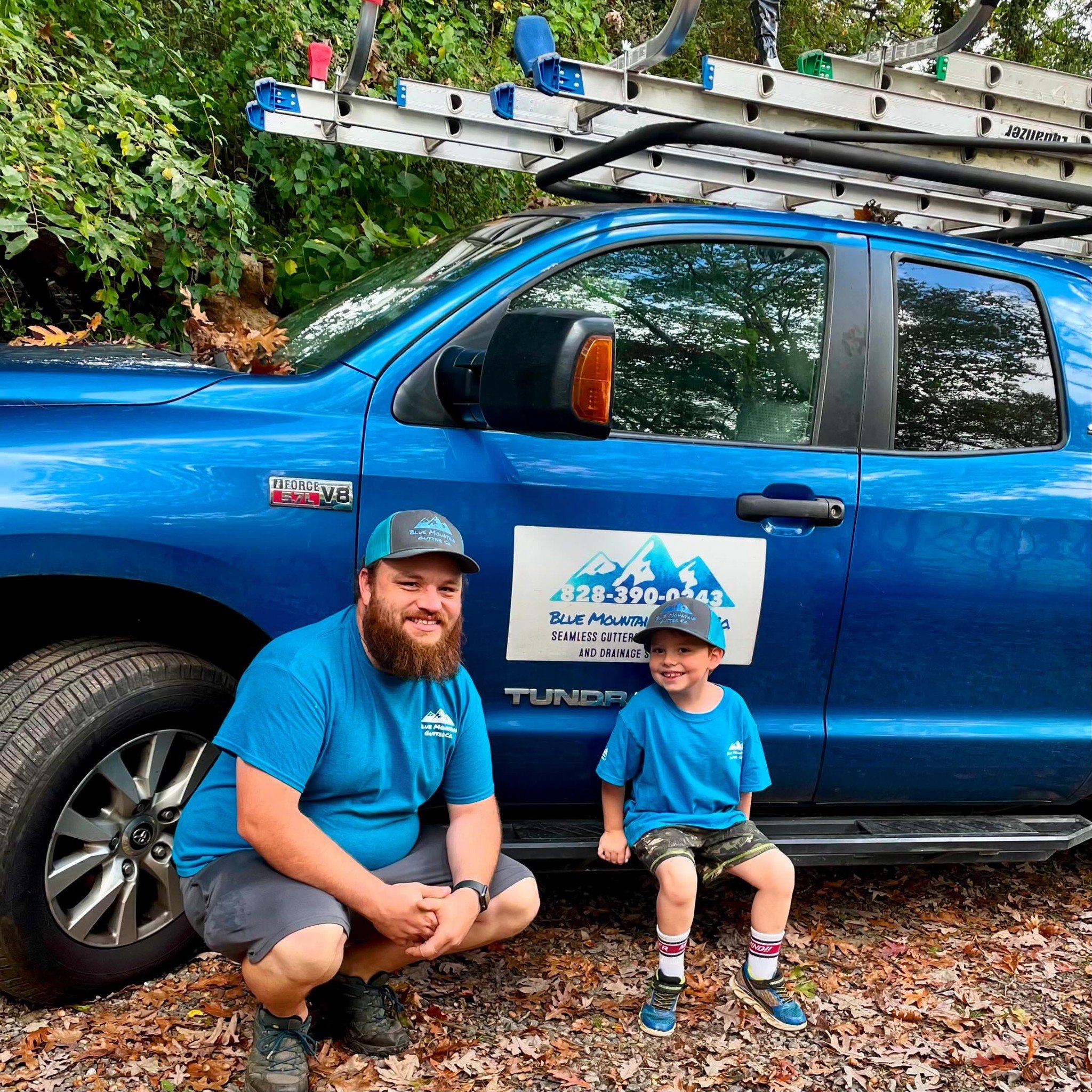 A little #flashbackfriday!  Kids grow up so fast. Don&rsquo;t let the fleeting moments escape.

#fatherson #familygoals #familybusiness #localbusiness #gutters #construction #contractor #timeflies #love #asheville #northcarolina #wnc