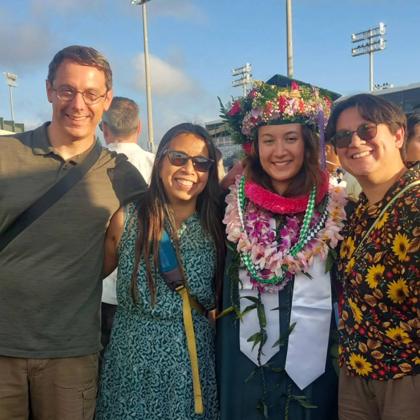 I can't believe our baby just graduated college! At least she picked a cool place to do that.