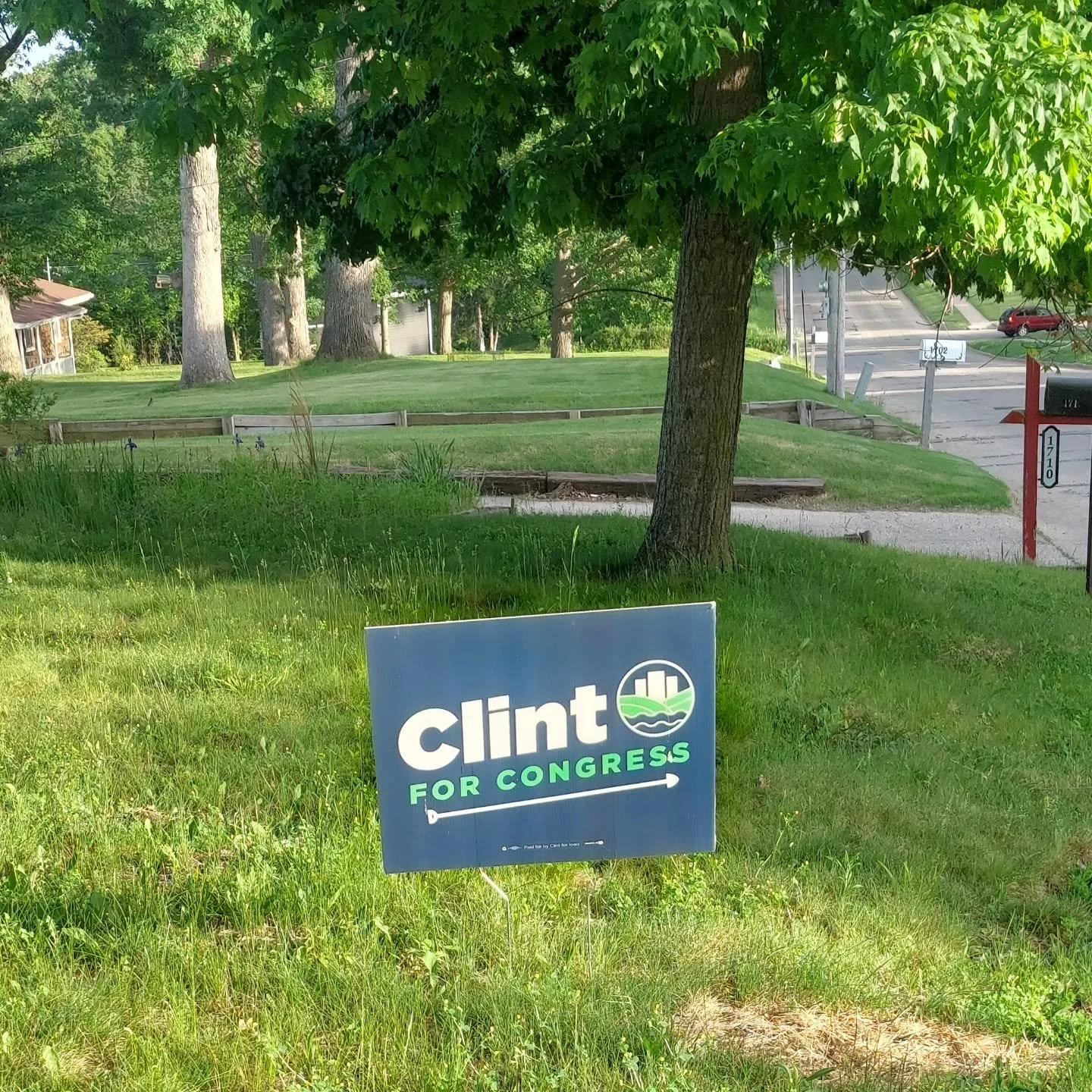 Only one week until the Democratic primary! If you want a Clint for Congress sign for your yard, let me know, and the campaign will have one delivered you.