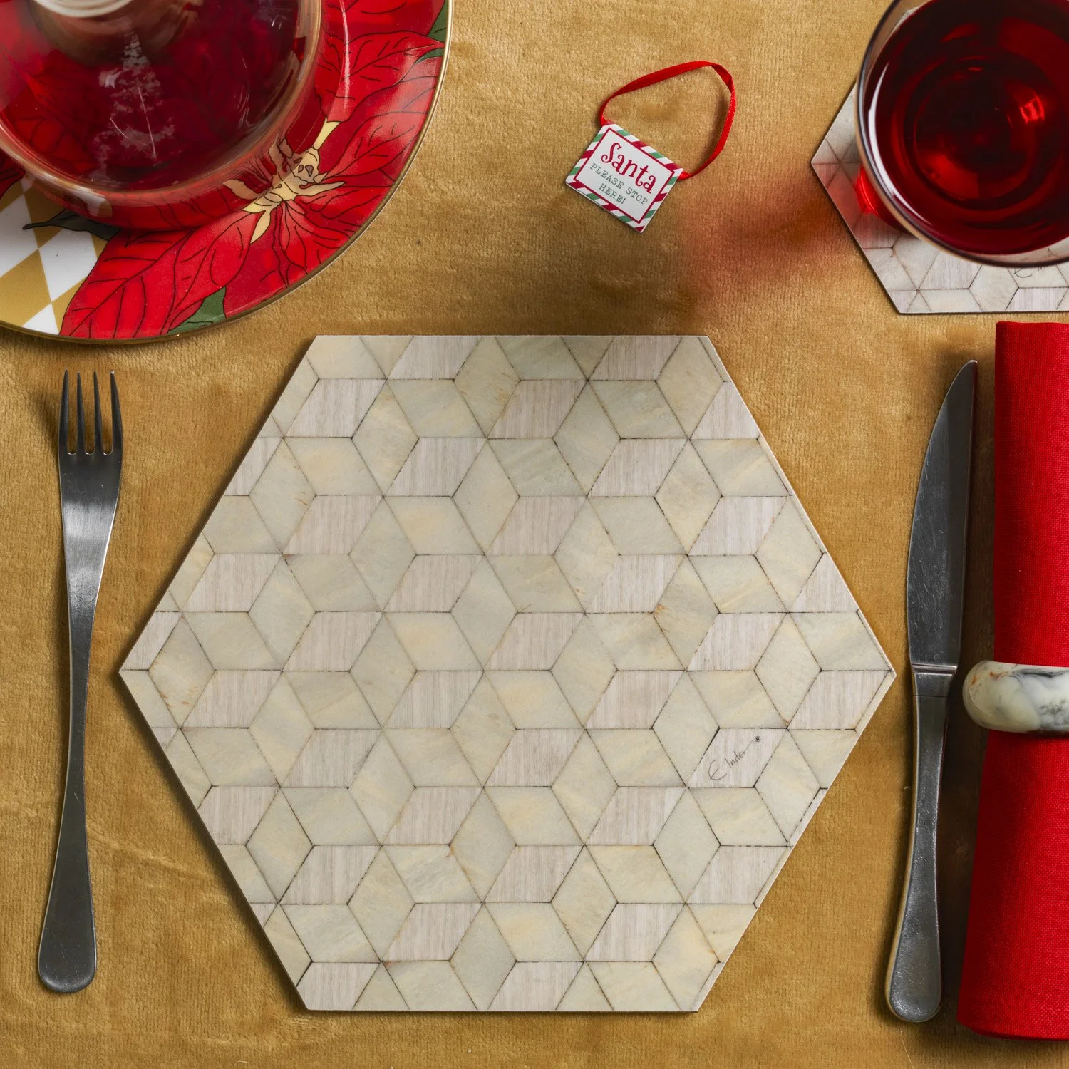 WALDORF Placemat Hexagonal Small