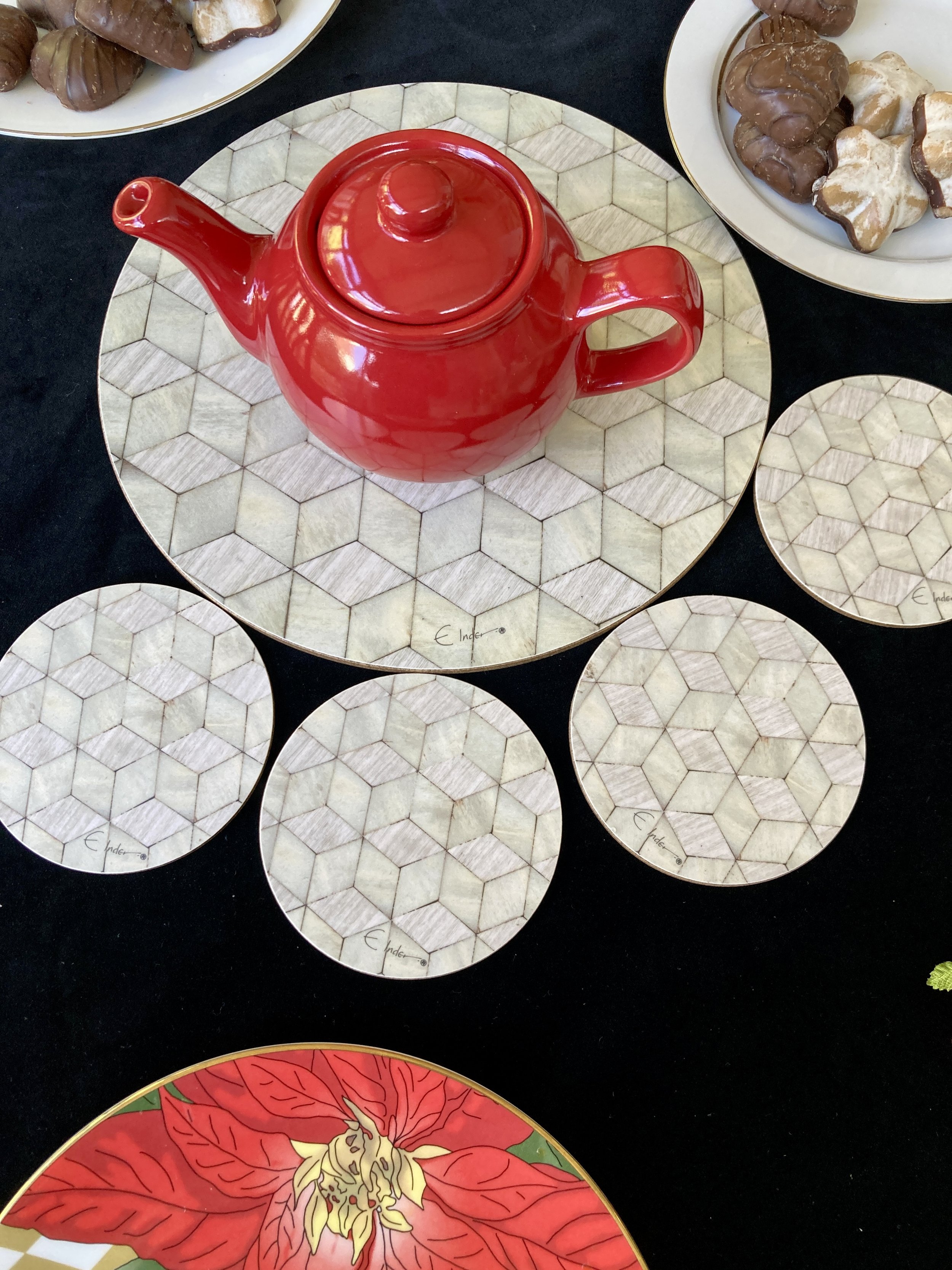 WALDORF Coasters Set Round SALE