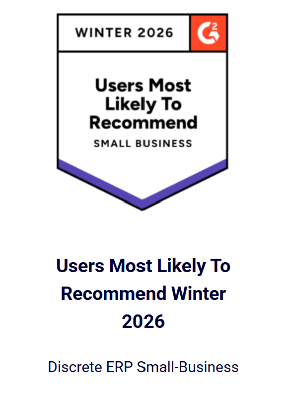 G2 users most likely to recommend discrete erp small business