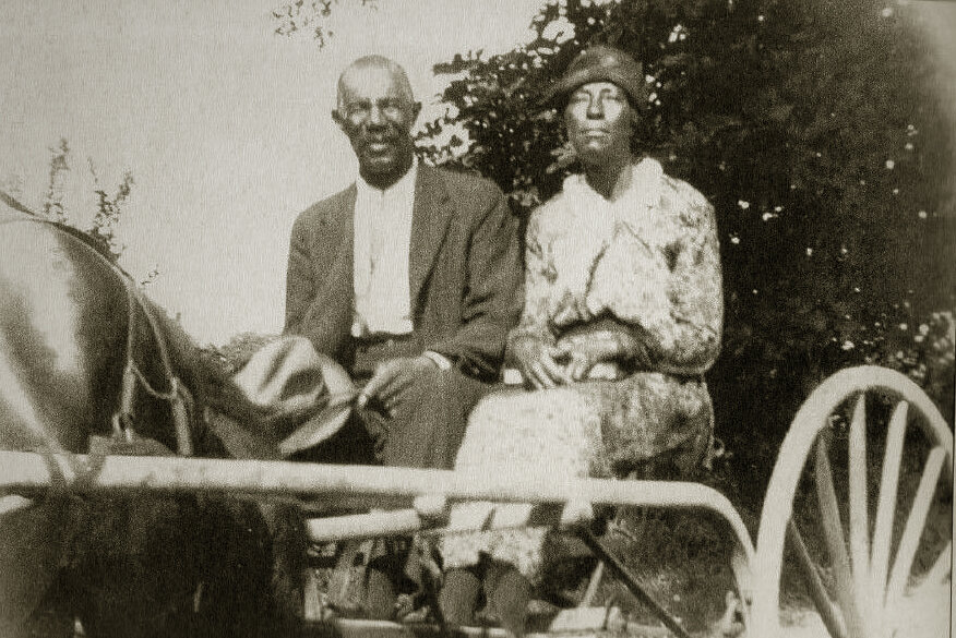  Henry Hutchinson and his wife, Rosa, riding in their shay. They were among the most prosperous blacks living on Edisto Island following the Civil War. 