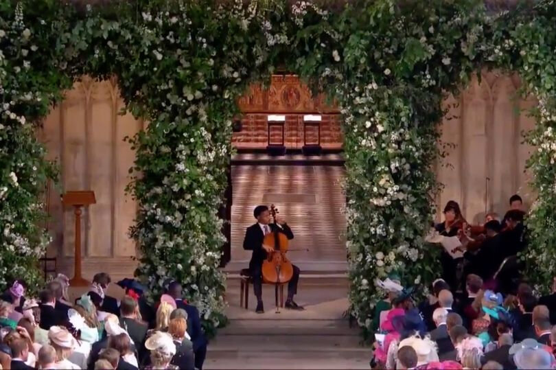  Sheku Kanneh-Mason playing three classical music pieces during the signing of the registry at the Royal Wedding of Prince Harry and Meghan Markle. Photo courtesy of Kensington Royal via Twitter. 