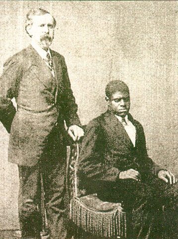 Thomas “Blind Tom” Wiggins and General James Neil Bethune, taken before 1884. Photo courtesy of Wikimedia Commons.