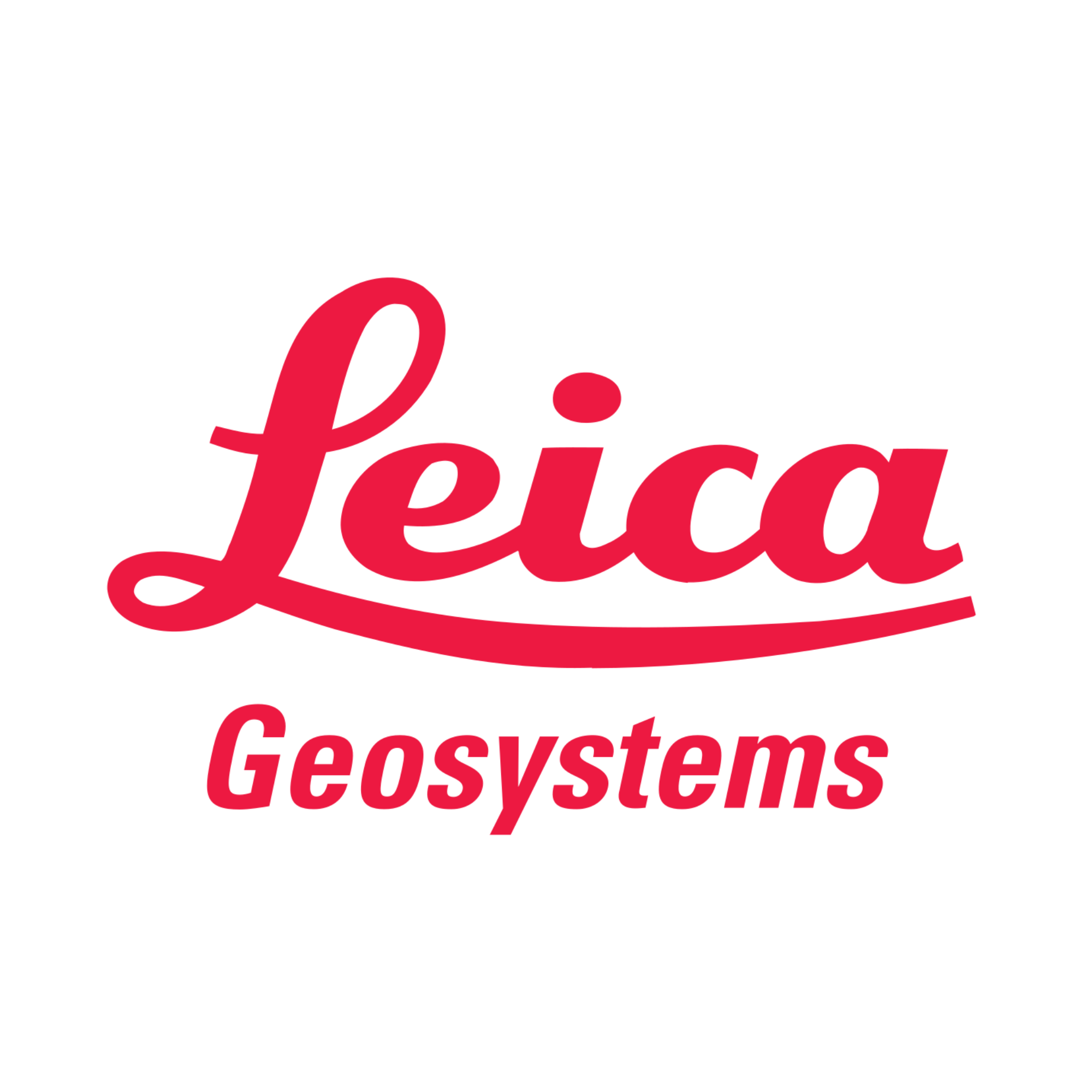 Leica Geosystems logo in red and white.