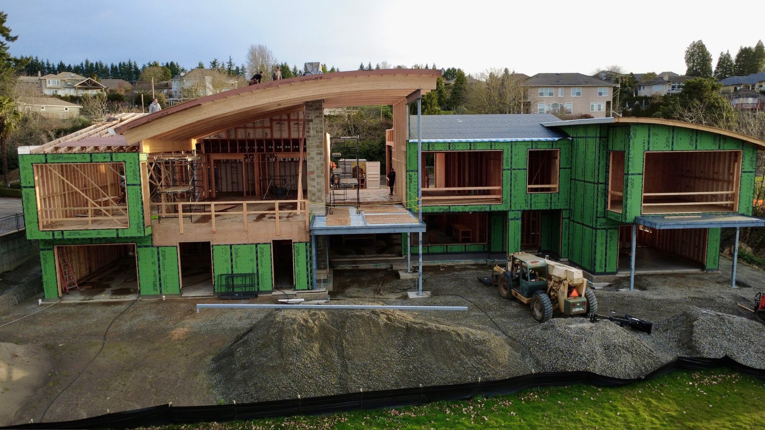 Custom Home under construction by Buckingham Resources 