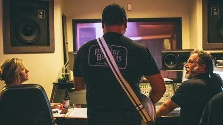 recording electric guitar with my brother Bob