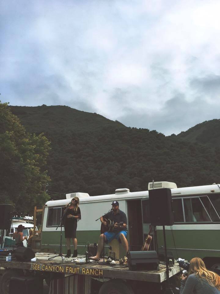 Singing with Dan Curcio of Moonshiner Collective, Coyotefest, Avila Beach, Ca