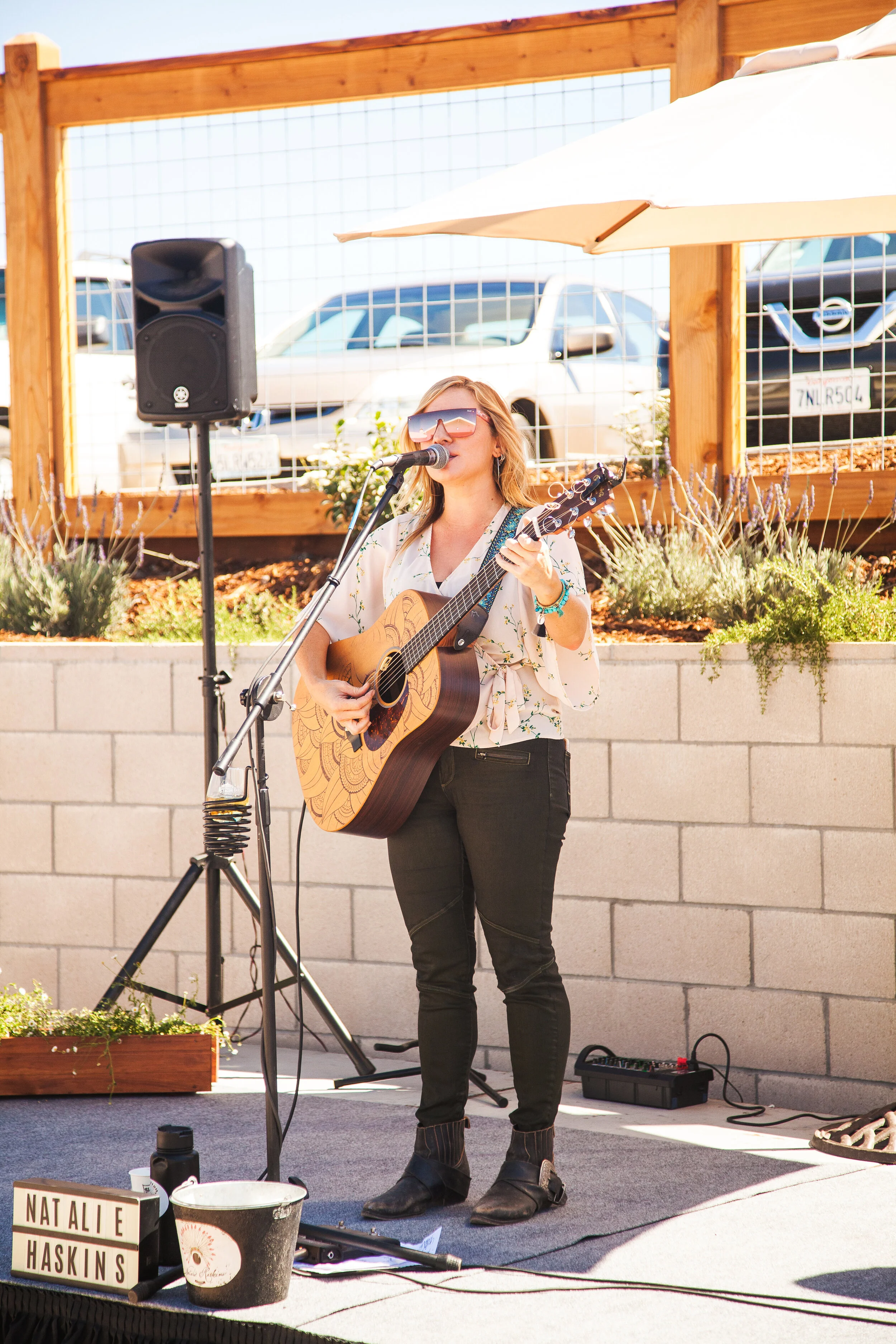 Playing at the grand re-opening of the Octagon Barn, Slo