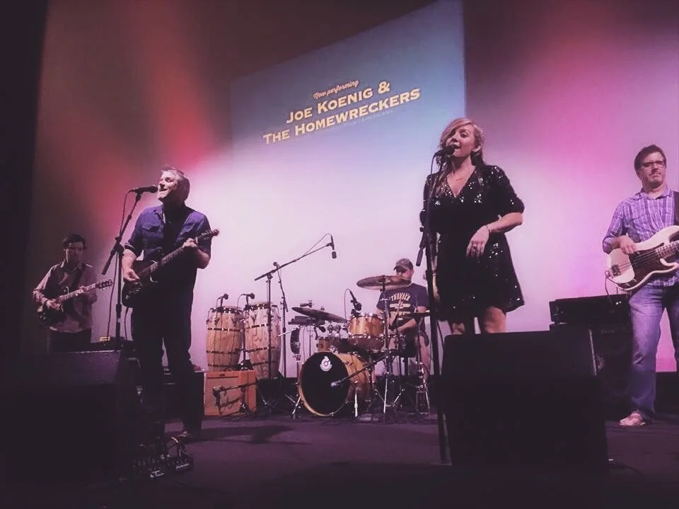 Singing at the New Times Music Awards with Joe Koenig & the Homewreckers, at The Fremont Theater, Downtown SLO, Ca