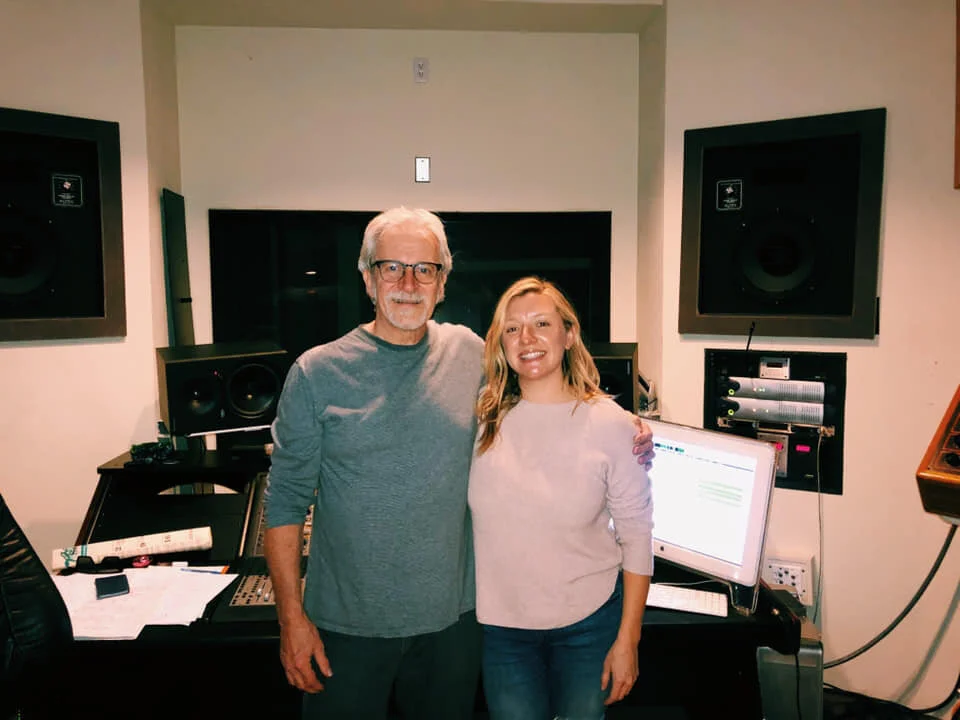 In the studio with the great Terry Lawless, recording "Puhidua," Avalon Digital Recording, Slo, Ca.