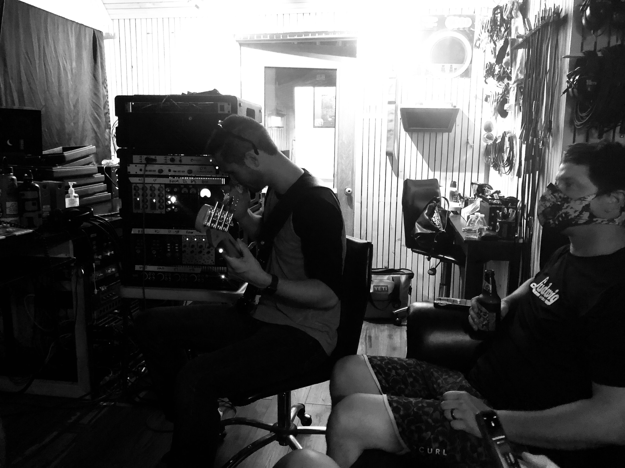 Recording bass, August 2020