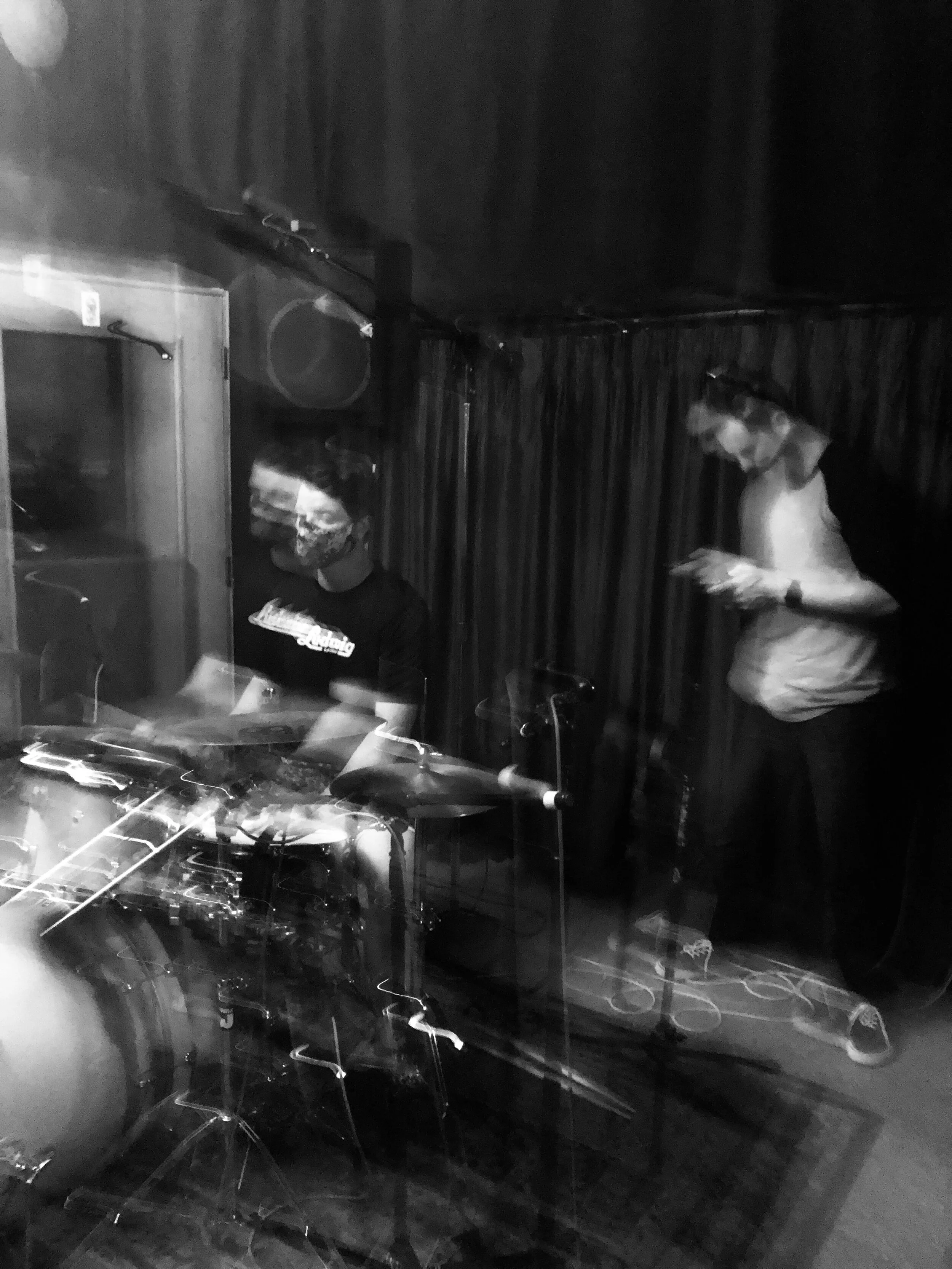 Recording drums, August 2020