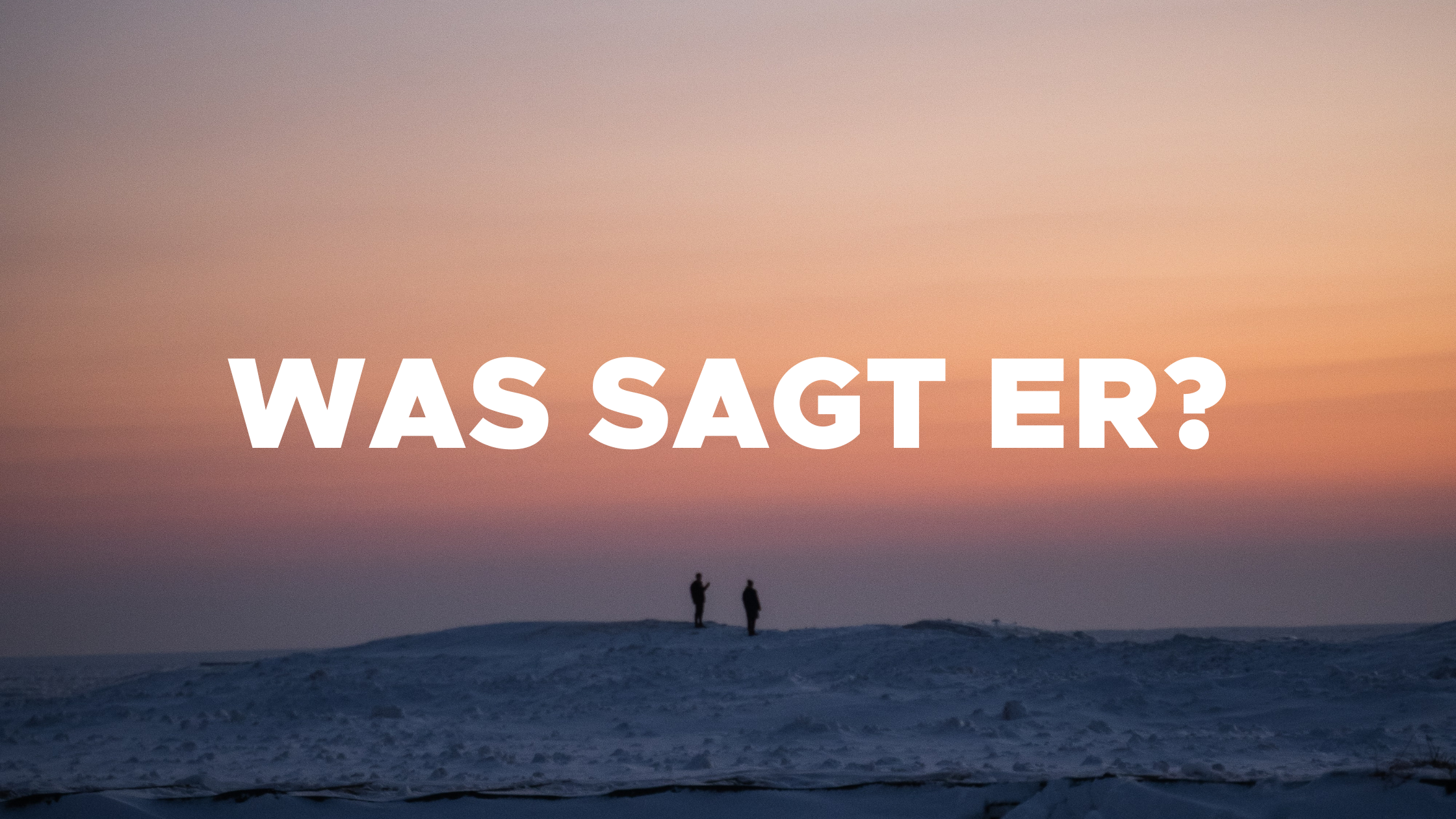 CHRISTFEST - WAS SAGT ER?