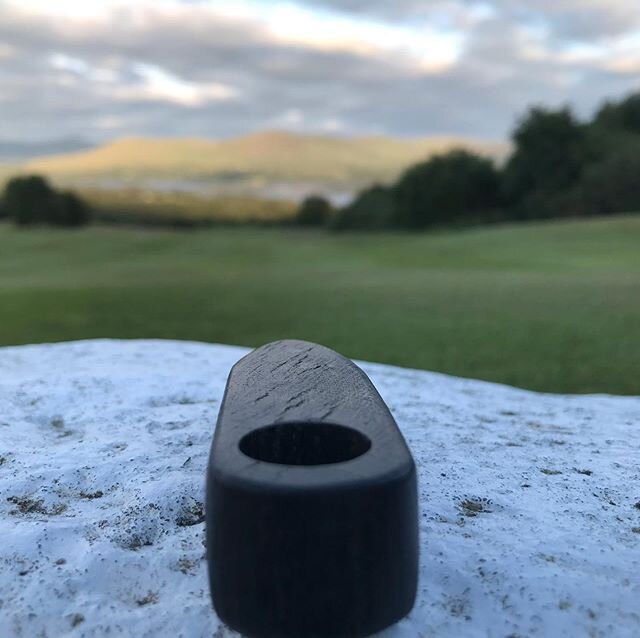 A one of the kind Celtic Bog Pipe☘️ This is a hand carved pipe that is made out of 5000 year old bog oak 👌 
Please check out our new website to place an order 👍🏽
www.celticbogpipes.com 😁

The Celtic Bog Pipe is around 4 inches and is hand-crafted