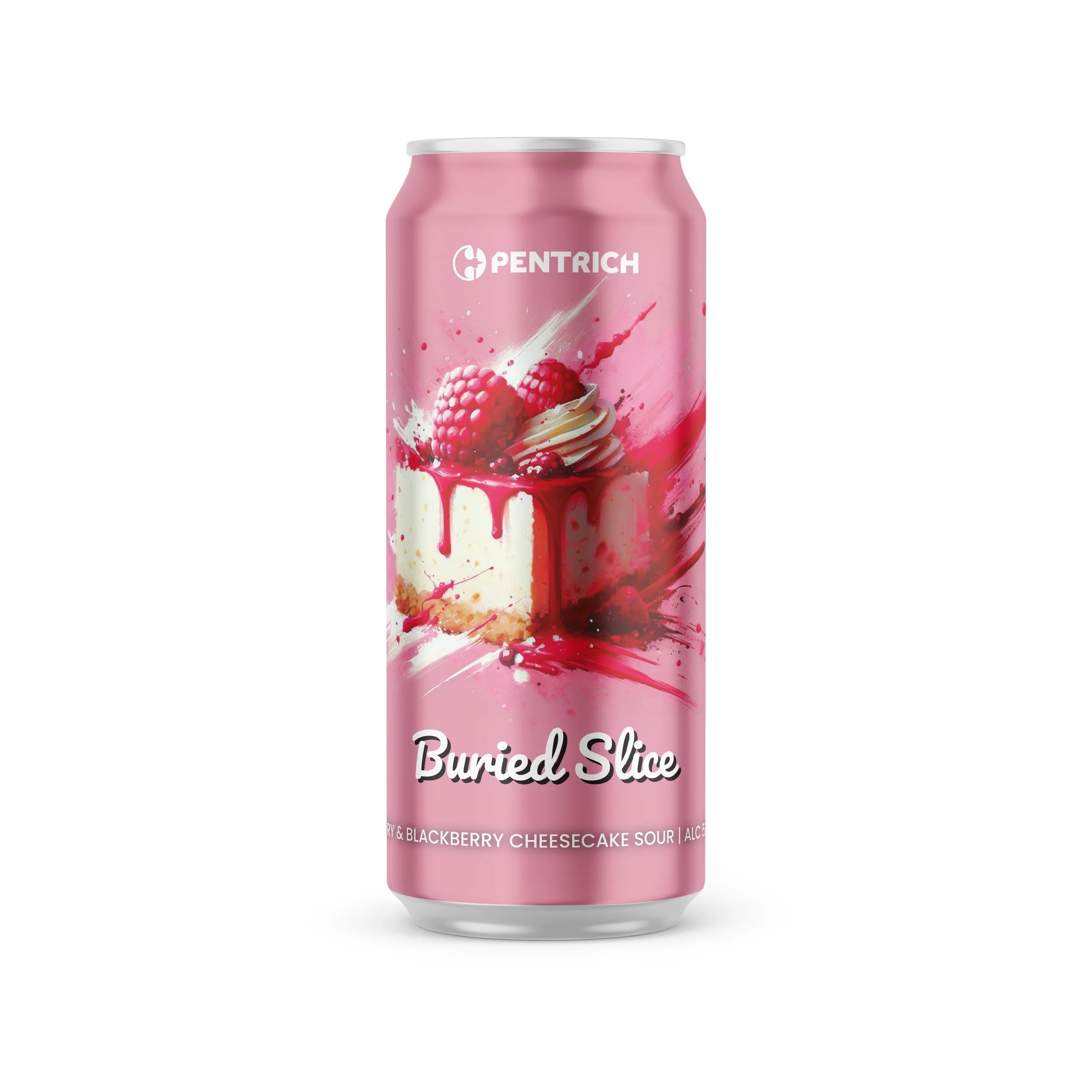 Buried Slice Raspberry & Blackberry Cheesecake Sour — Pentrich Brewing Co. Buried Slice Raspberry & Blackberry Cheesecake Sour — Pentrich Brewing Co.