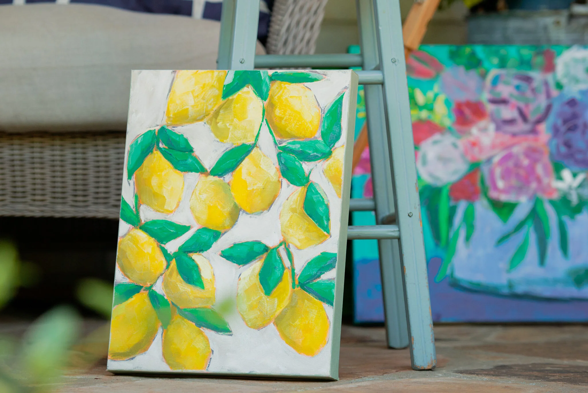 Lemon painting