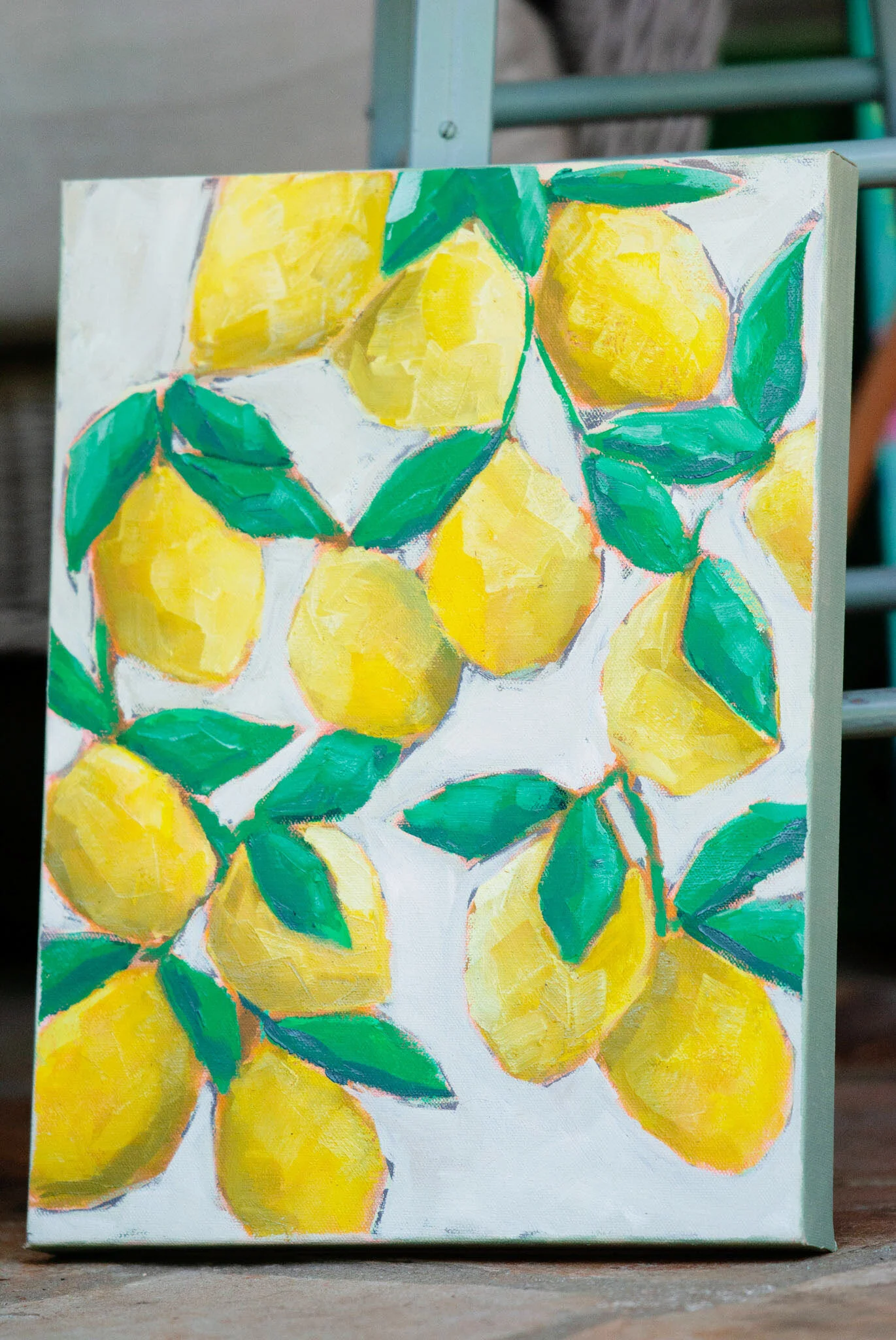 Lemon painting