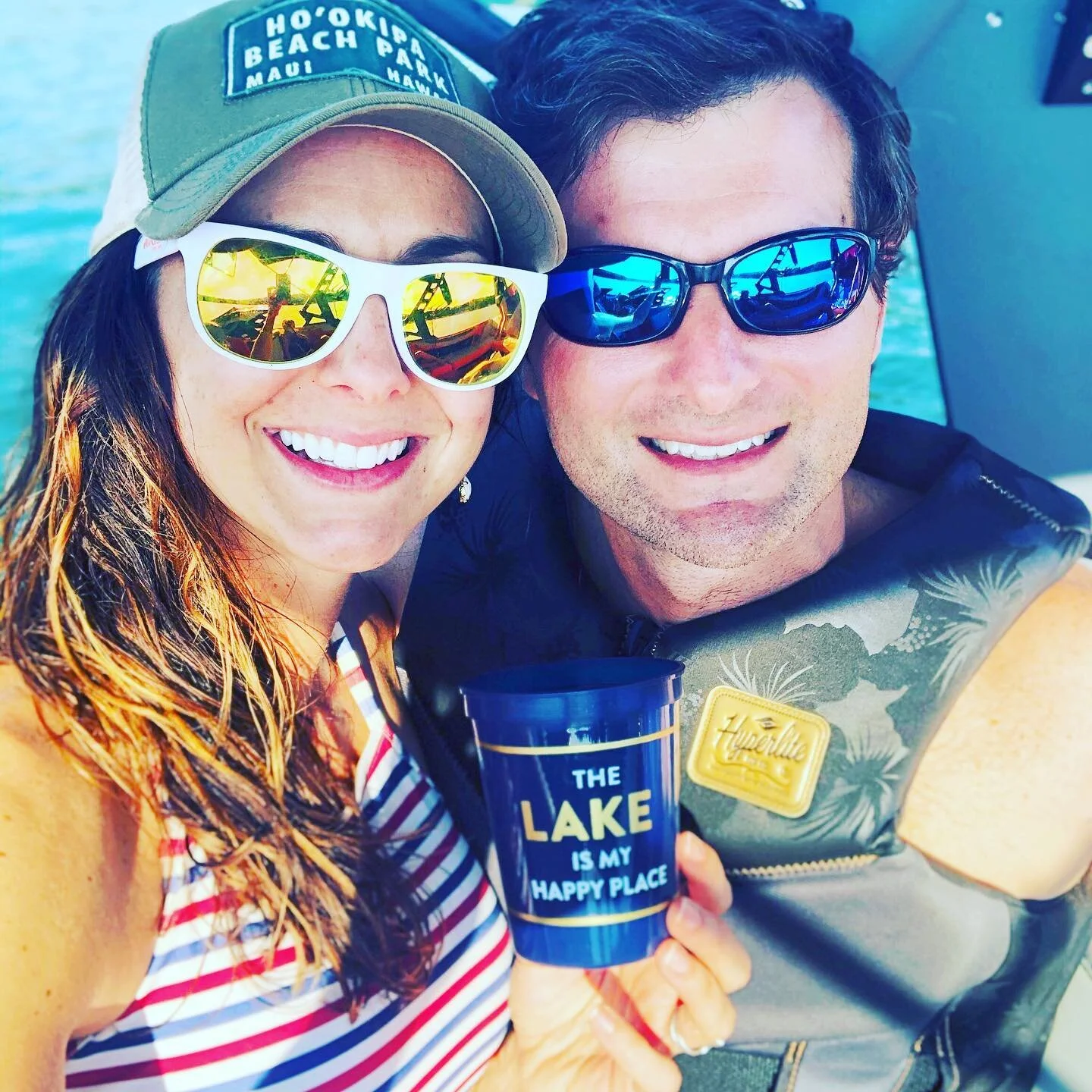 He still floats my boat after all these years.

No place I&rsquo;d rather be than on the water with my best friend 😍😘 @wmwarren3