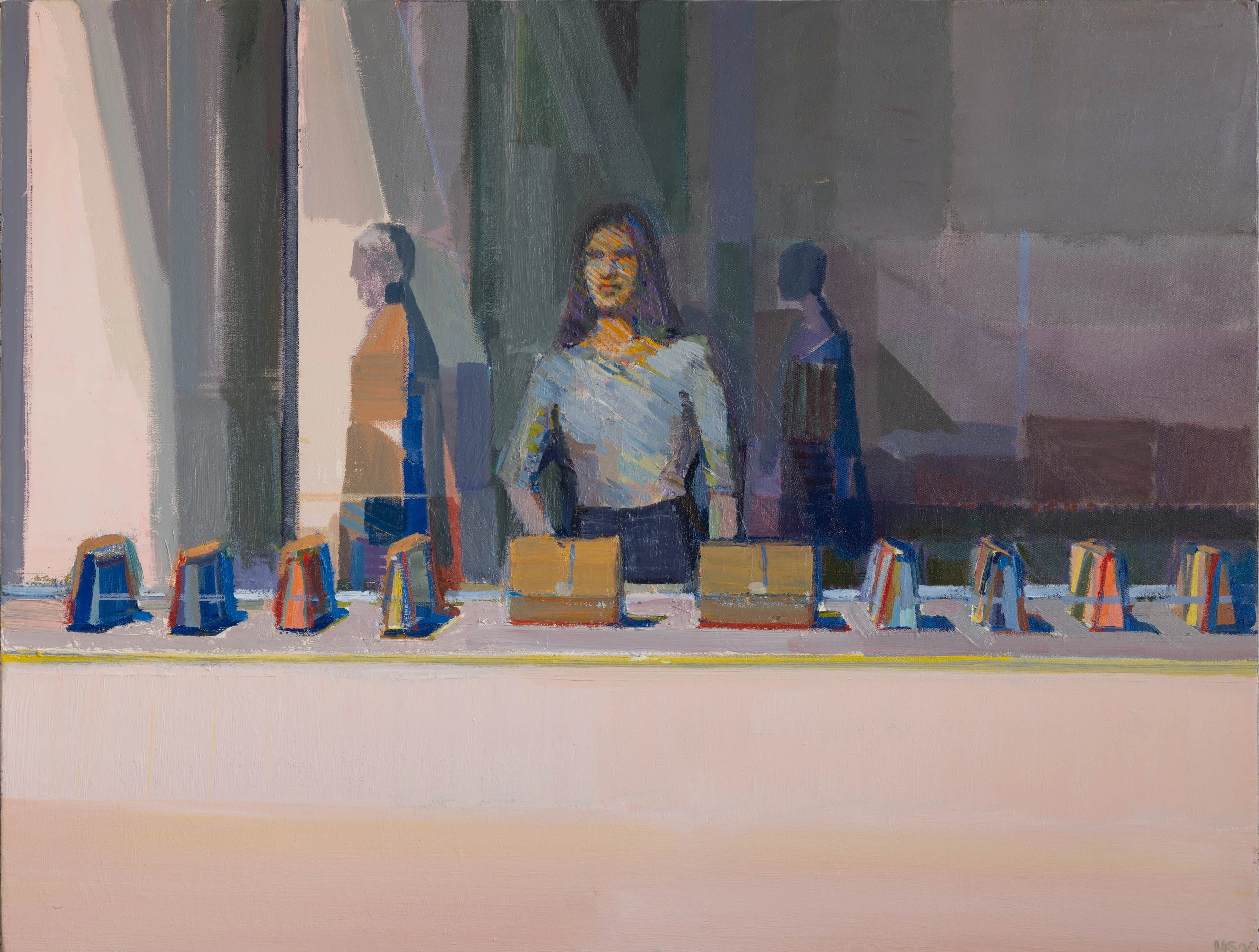 Ten Bags, Oil on Canvas, 32"X42",2026